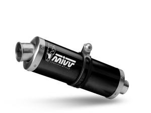 YAMAHA TENERE 700 MIVV Exhaust OVAL Black Slip-On Silencer 2019-2024