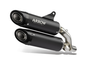 DUCATI PANIGALE V2 ARROW Exhaust Round-Sil Titanium "Dark" Silencers 2025-2026