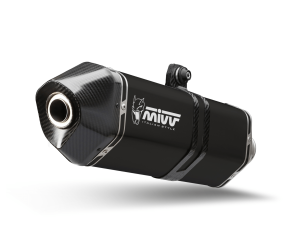 BMW F 700 GS MIVV Exhaust SPEED EDGE Black Slip-On Silcencer 2012-2017