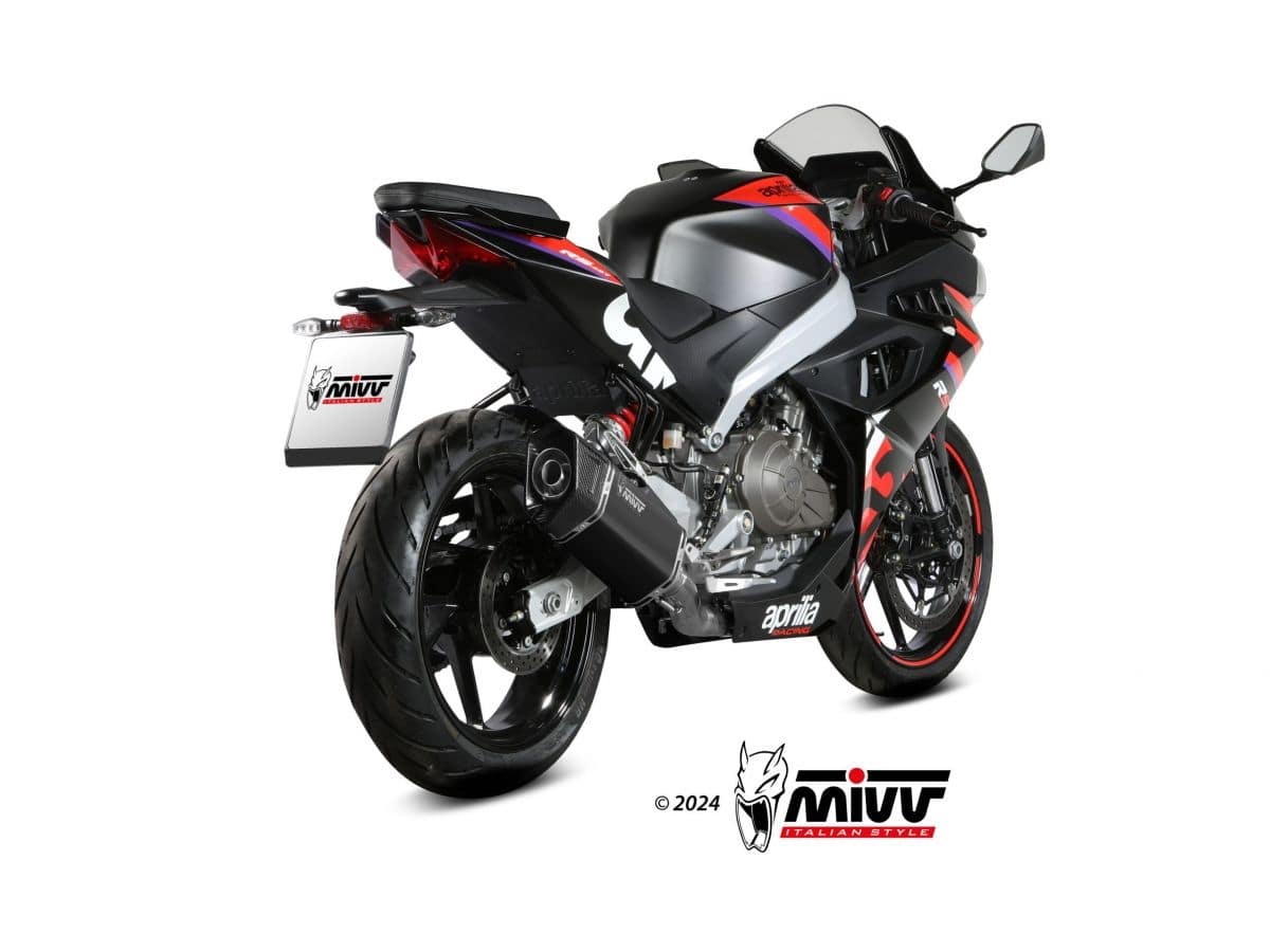 APRILIA RS 457 MIVV Exhaust SR-1 Complete System Black 2024-2026 - Image 3