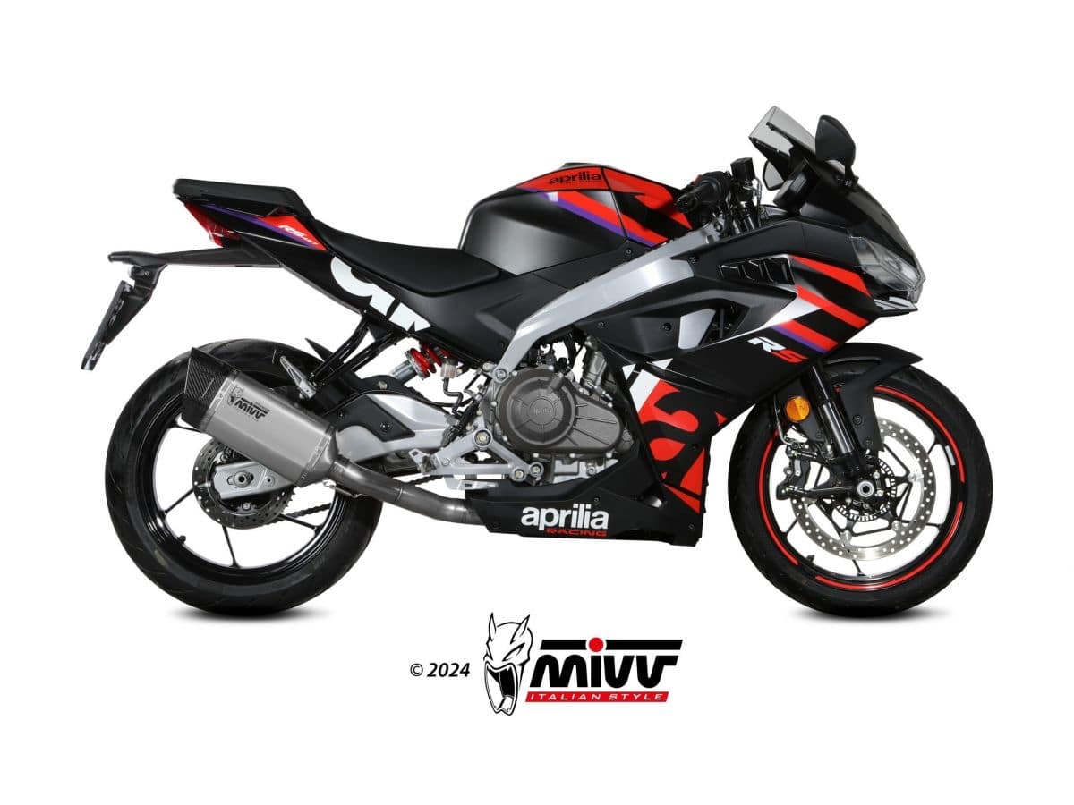 APRILIA RS 457 MIVV Exhaust SR-1 Complete System Titanium 2024-2026 - Image 2