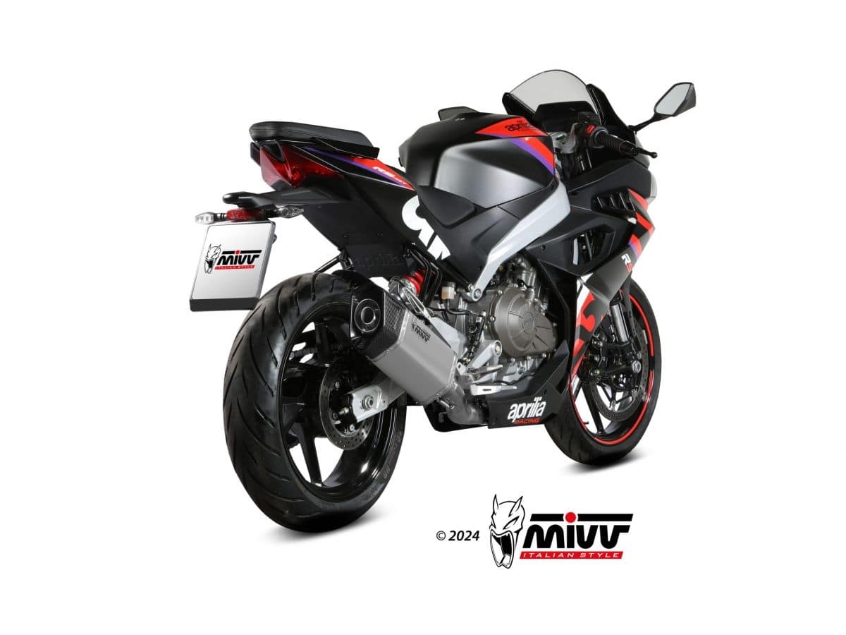 APRILIA RS 457 MIVV Exhaust SR-1 Complete System Titanium 2024-2026 - Image 3