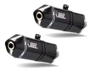 SUZUKI GSX-1300 R HAYABUSA MIVV Exhaust SPEED EDGE Black Slip-On Silencers 2008-2017