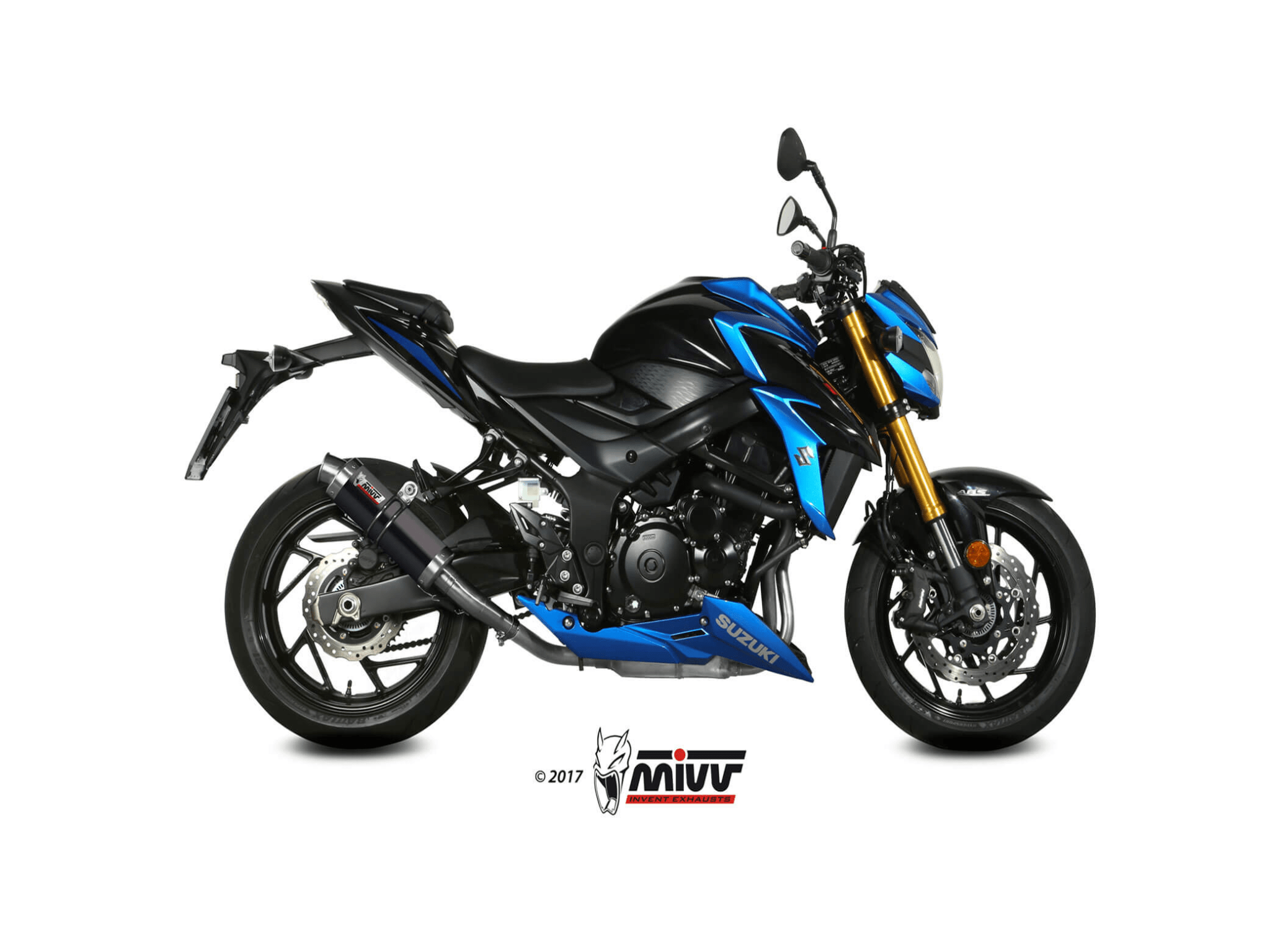 SUZUKI GSX-S 750 MIVV Exhaust GP Black Slip-On Silencer 2017-2020 - Slika 2