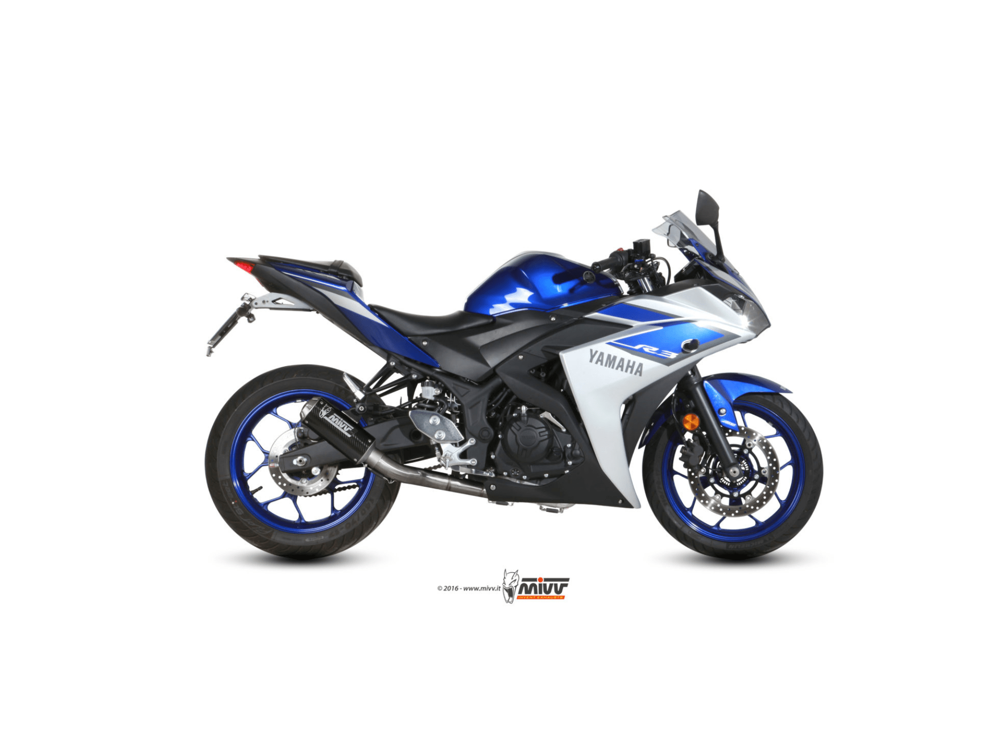 YAMAHA R25 MIVV Exhaust Complete Racing System with MK3 Carbon Silencer 2015-2024 - Slika 2
