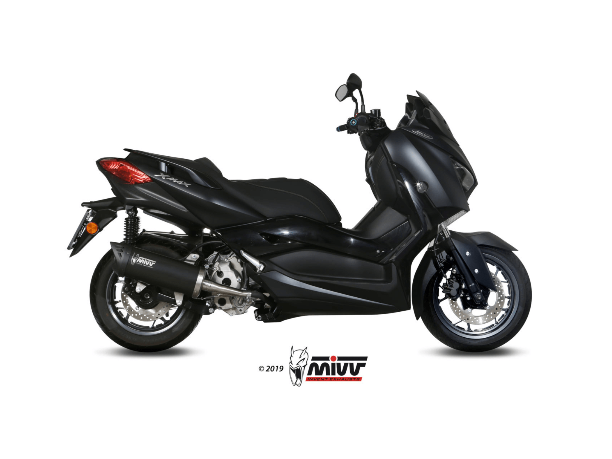 YAMAHA X-MAX 300 MIVV Exhaust MOVER Black Slip-On Silencer 2017-2020 - Slika 2