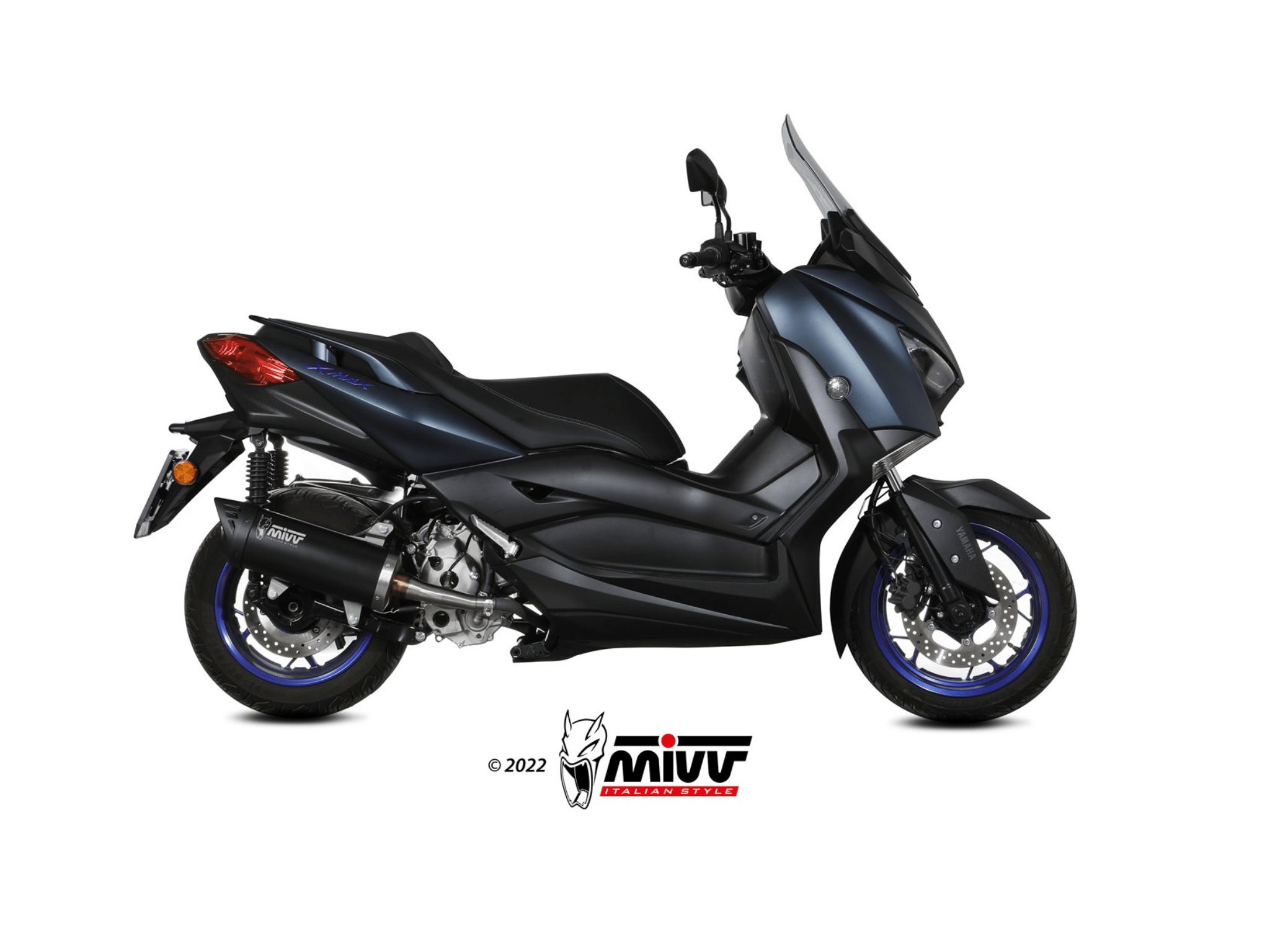 YAMAHA X-MAX 300 MIVV Exhaust MOVER Black Slip-On Silencer 2021-2024 - Slika 2