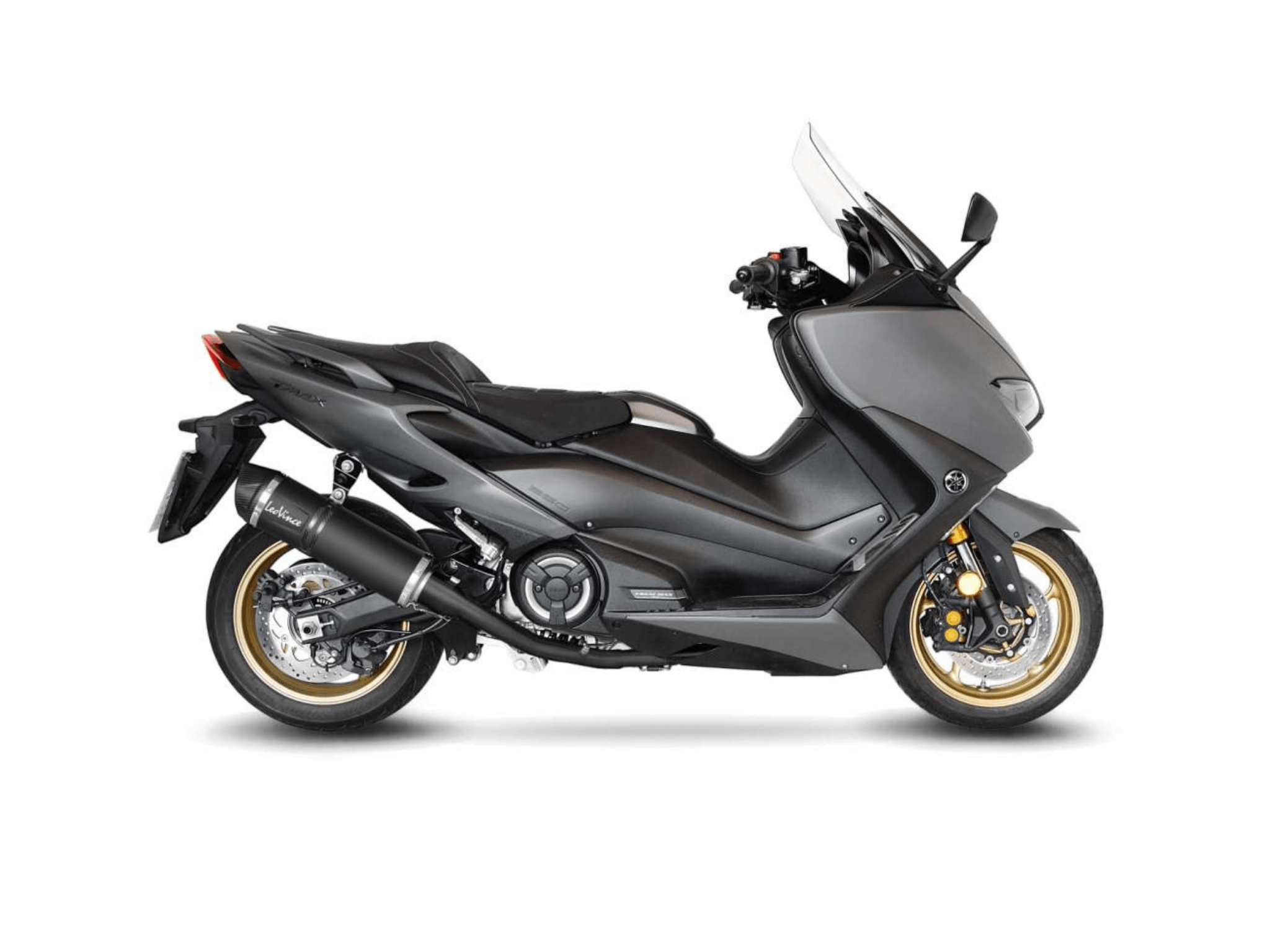 YAMAHA T-MAX 560 LeoVince Exhaust Complete Racing Black System with LV ONE EVO Black Silencer 2020-2024 - Slika 2