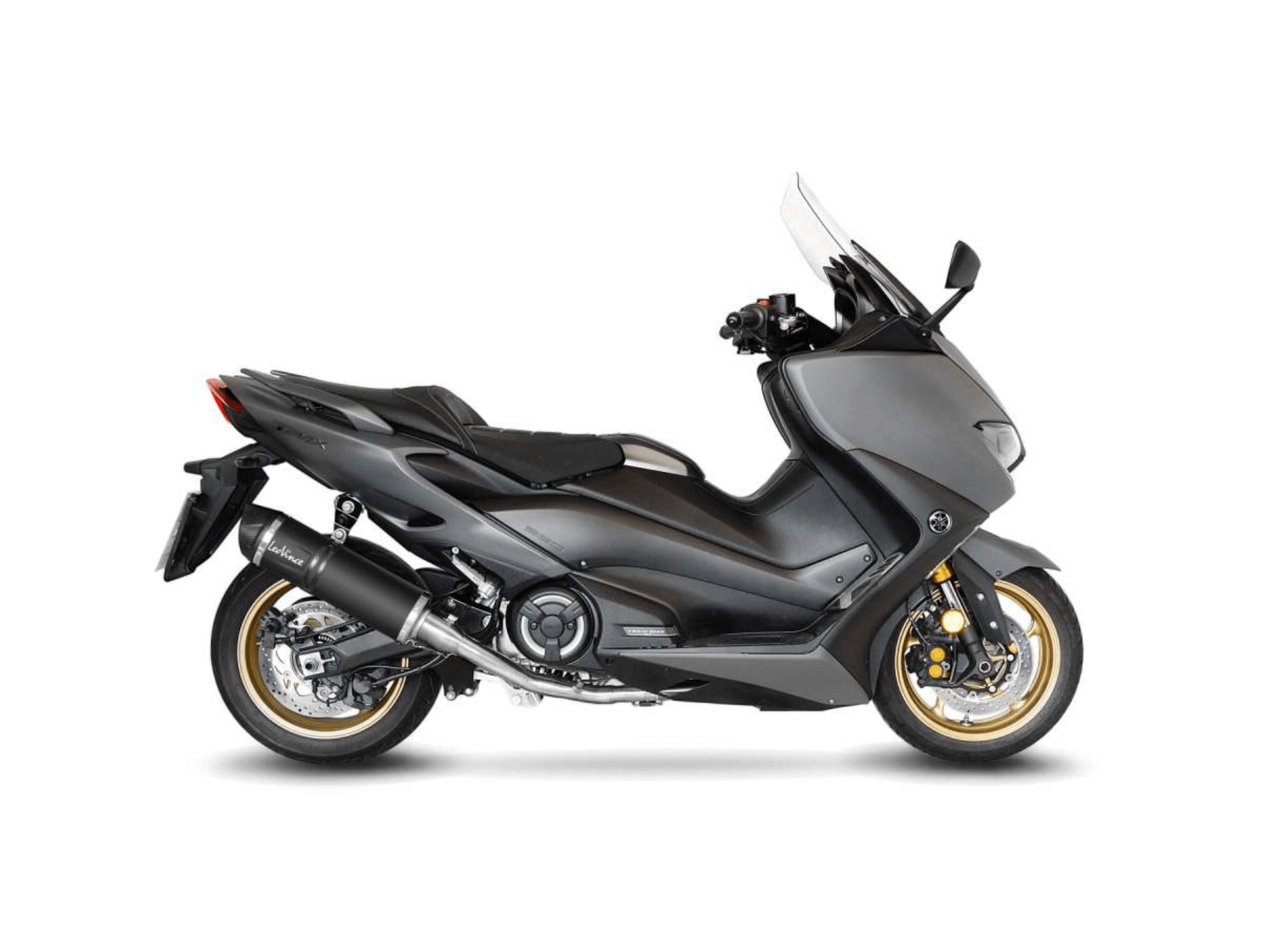 YAMAHA T-MAX 560 LeoVince Exhaust Complete Racing System with LV ONE EVO Black Silencer 2020-2024 - Slika 2