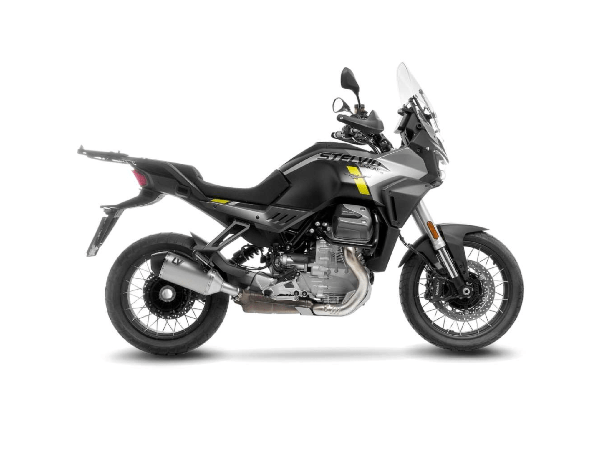 MOTO GUZZI STELVIO LeoVince Exhaust LV-14 Slip-On Silencer 2024-2026 - immagine 2
