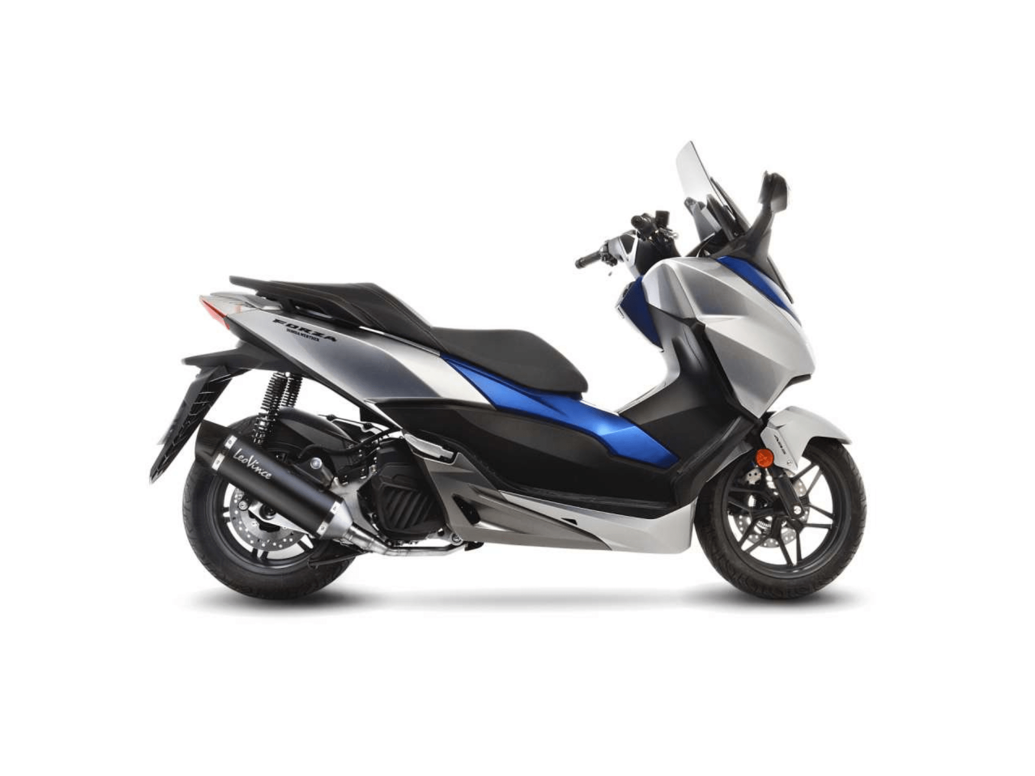 HONDA FORZA 125 LeoVince Exhaust Complete System with NERO Silencer 2017-2020 - immagine 2