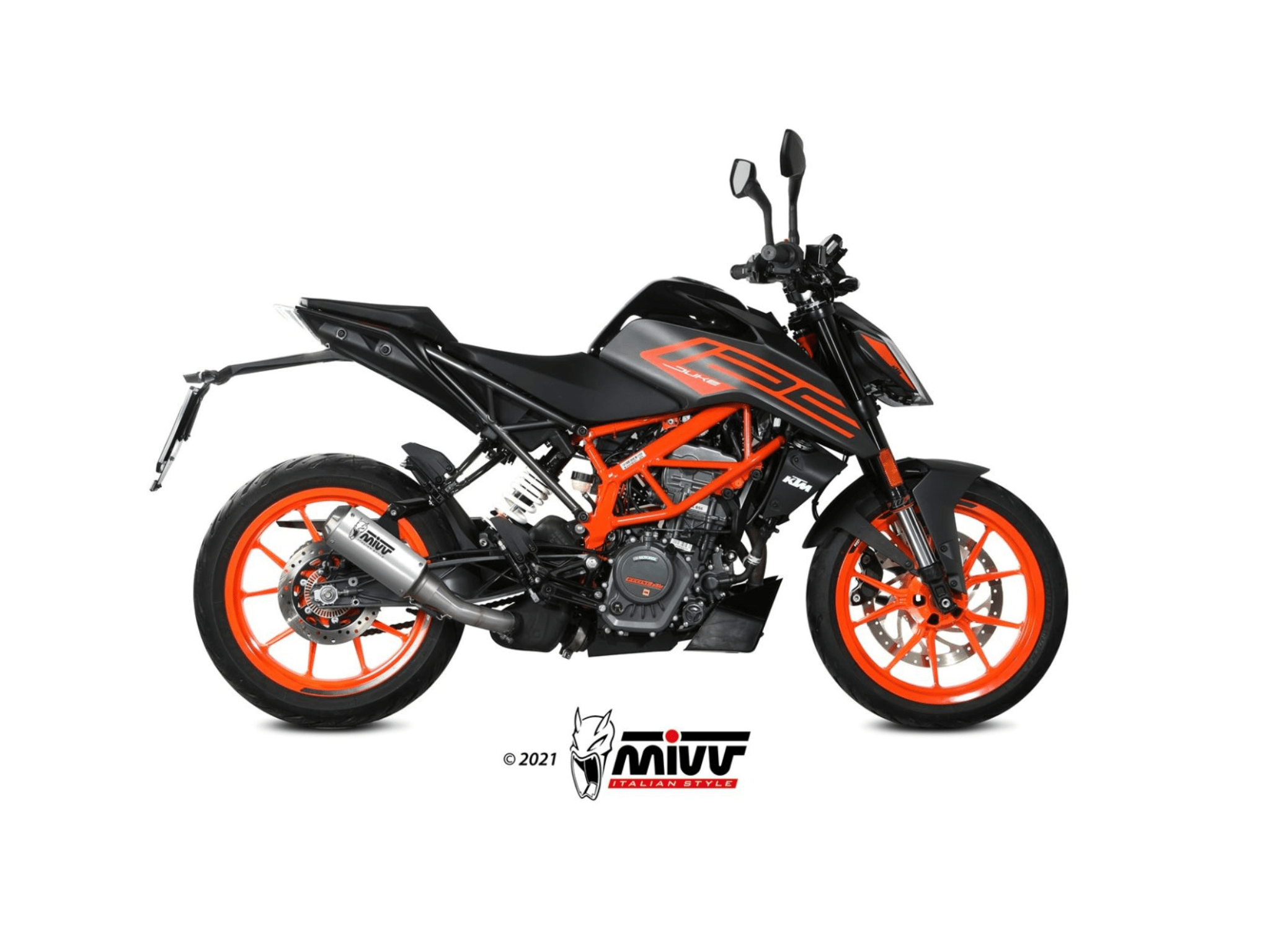 KTM 125 DUKE MIVV Exhaust MK3 Slip-On Silencer 2021-2023 - immagine 2