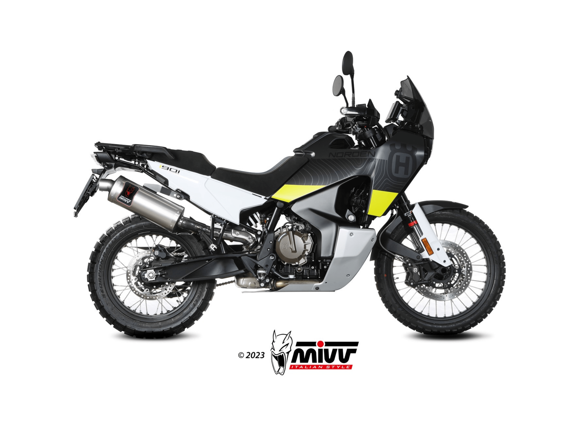 HUSQVARNA NORDEN 901 MIVV Exhaust DAKAR Slip-On Silencer 2025-2026 - immagine 2