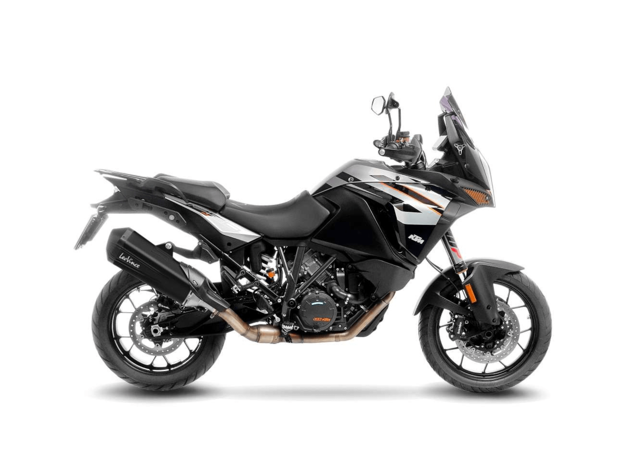 KTM 1050 ADVENTURE LeoVince Exhaust LV-12 R Black Slip-On Silencer 2015-2016 - Image 2