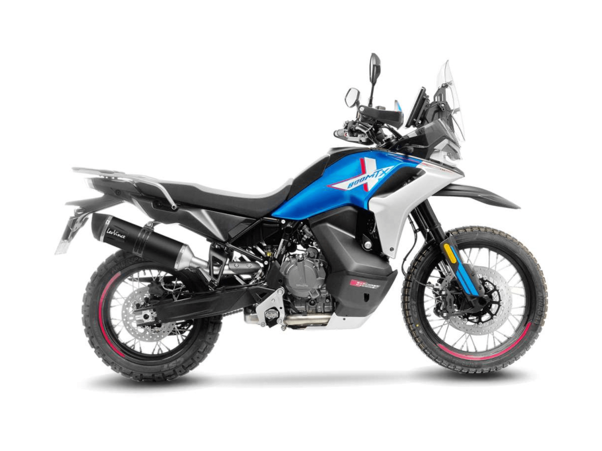 CF MOTO 800 MT-X LeoVince Exhaust LV ONE EVO Black Slip-On Silencer 2025-2026 - Slika 2