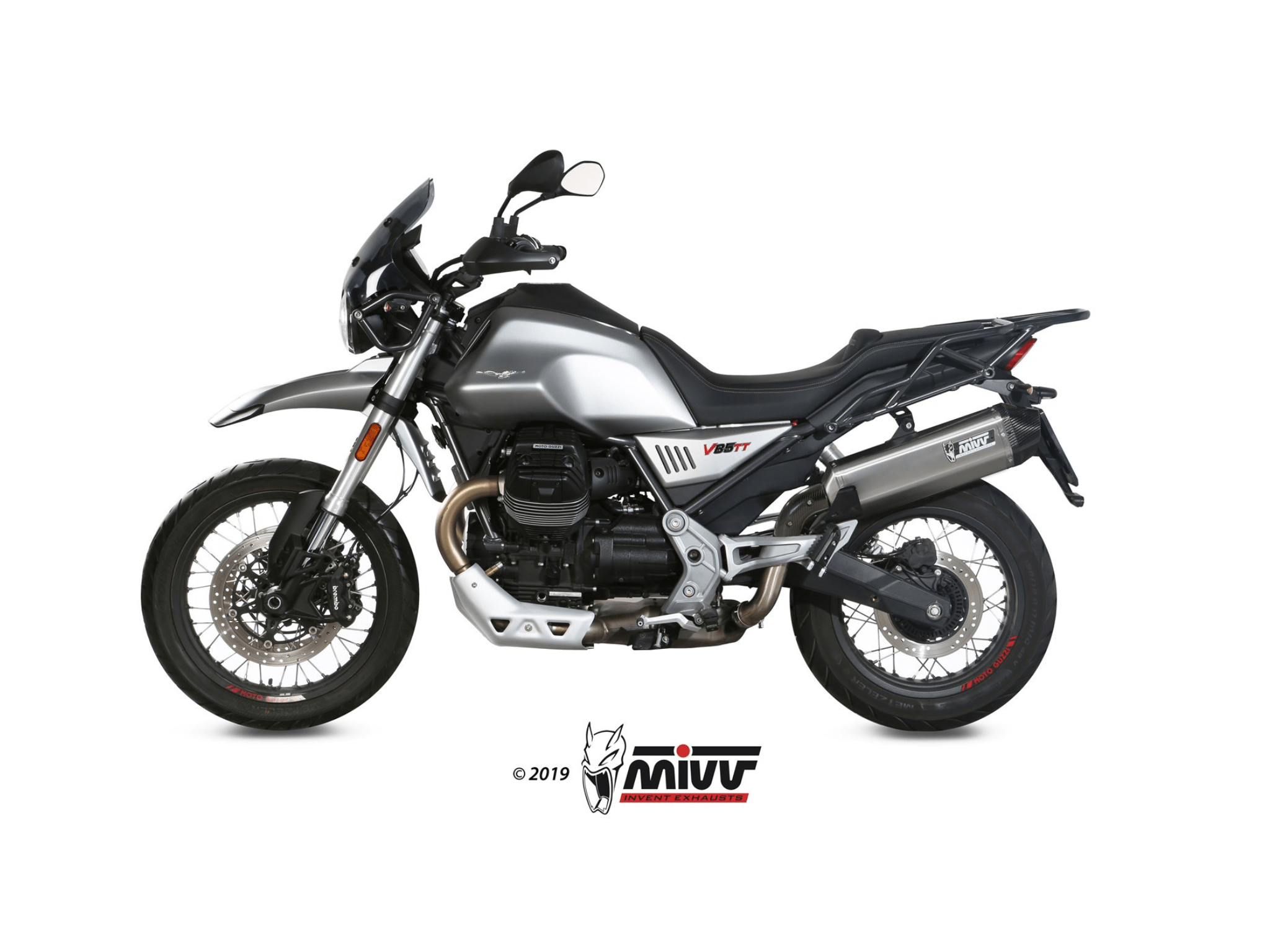 MOTO GUZZI V85 TT MIVV Exhaust SPEED EDGE Slip-On Silencer 2019-2024 - Image 2