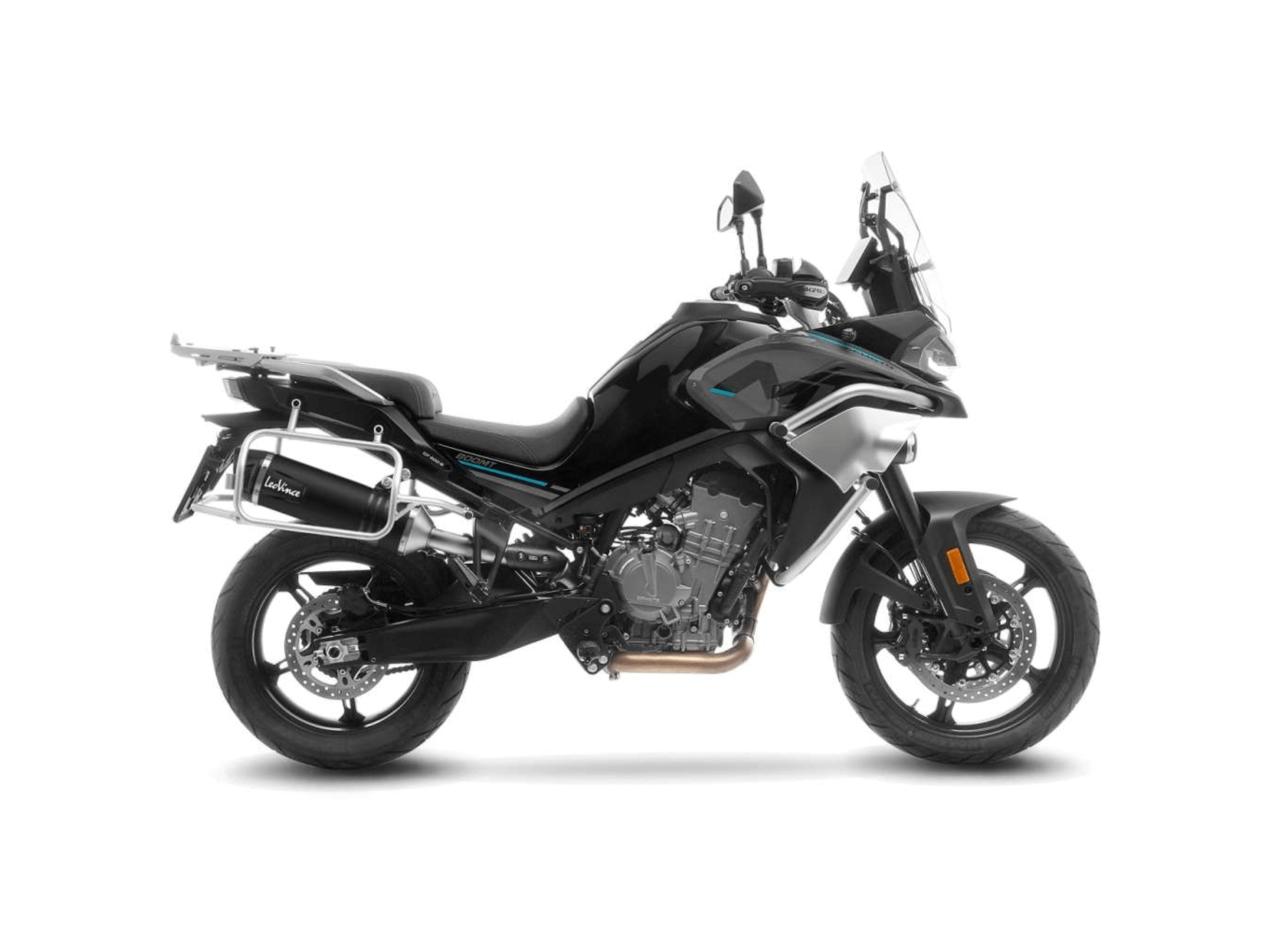 CF MOTO 800 MT LeoVince Exhaust LV ONE EVO Black Slip-On Silencer 2025-2026 - Slika 2