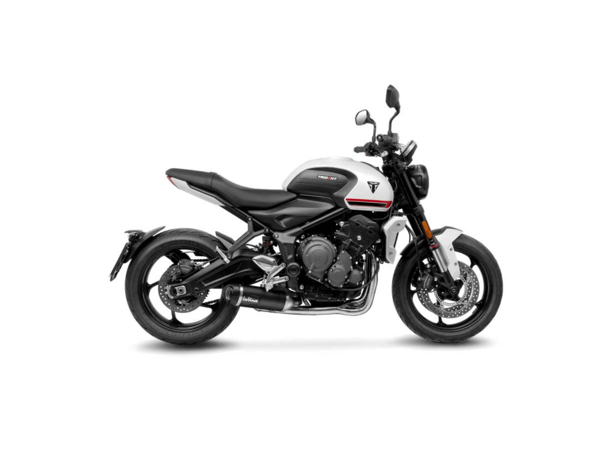 TRIUMPH TRIDENT 660 LeoVince Exhaust Complete System with LV ONE EVO BLACK Silencer 2021-2024 - Slika 2