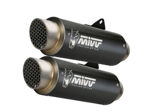DUCATI SCRAMBLER 1100 MIVV Exhaust GP PRO Black Slip-On Silencers 2018-2020