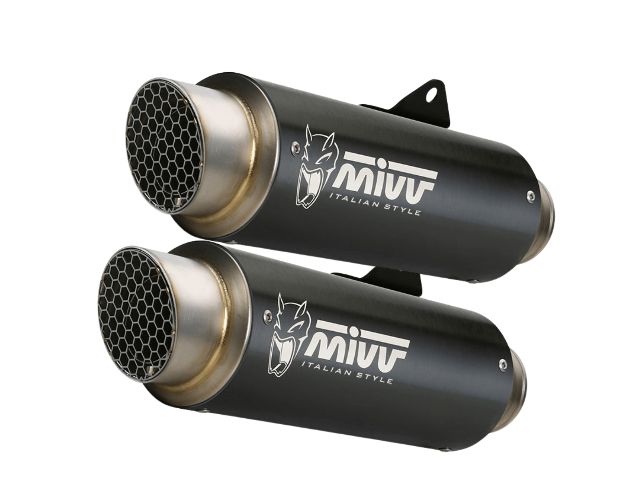 DUCATI SCRAMBLER 1100 MIVV Exhaust GP PRO Black Slip-On Silencers 2018-2020