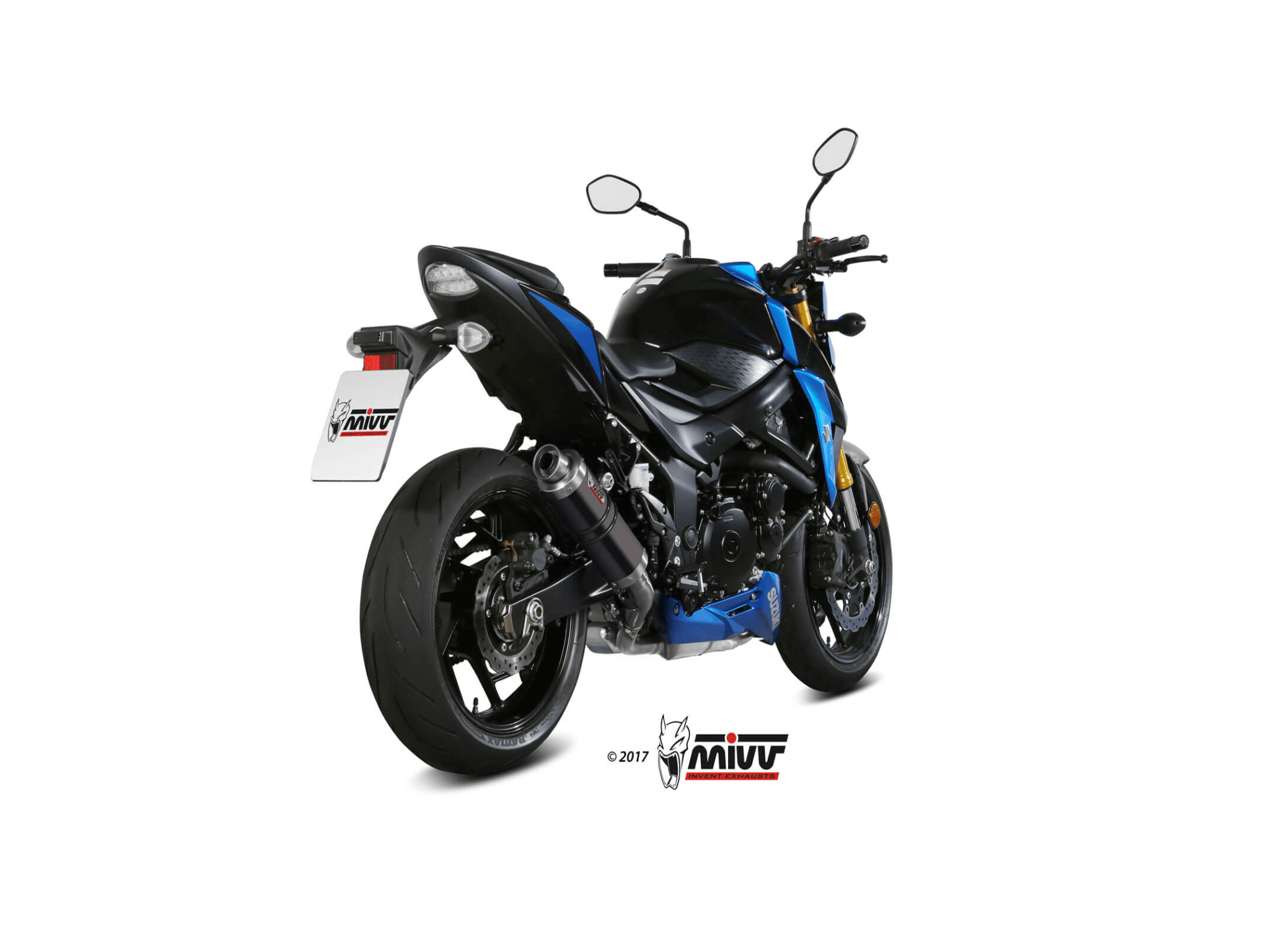 SUZUKI GSX-S 750 MIVV Exhaust GP Black Slip-On Silencer 2017-2020 - Slika 3