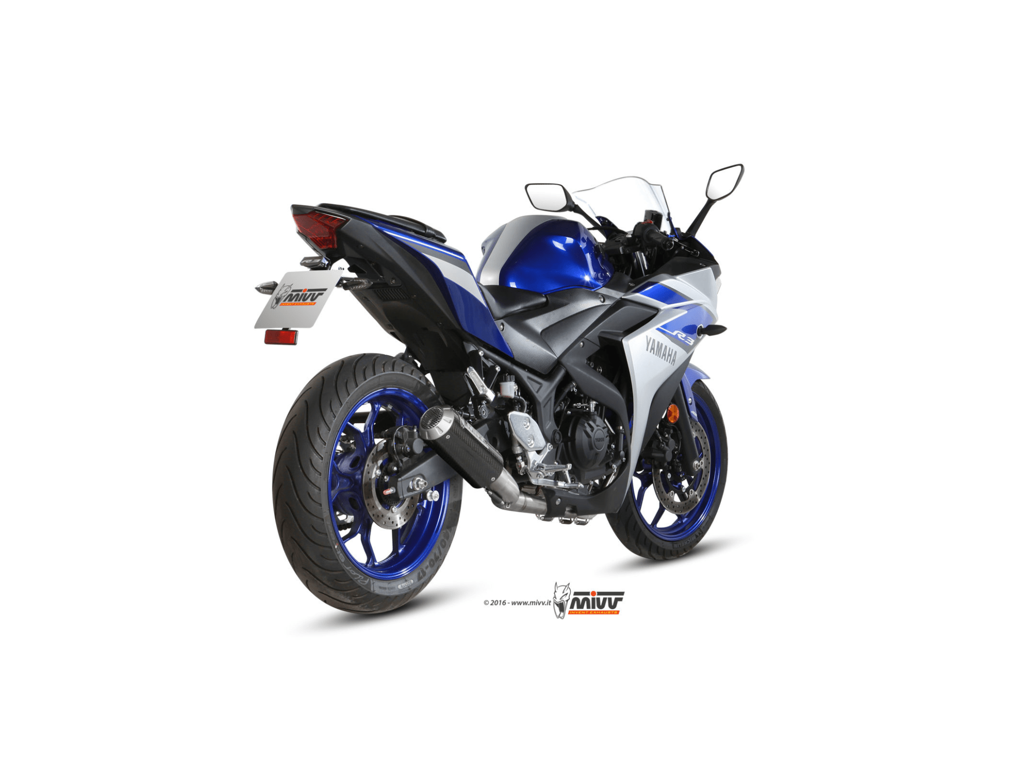 YAMAHA R25 MIVV Exhaust Complete Racing System with MK3 Carbon Silencer 2015-2024 - Slika 3