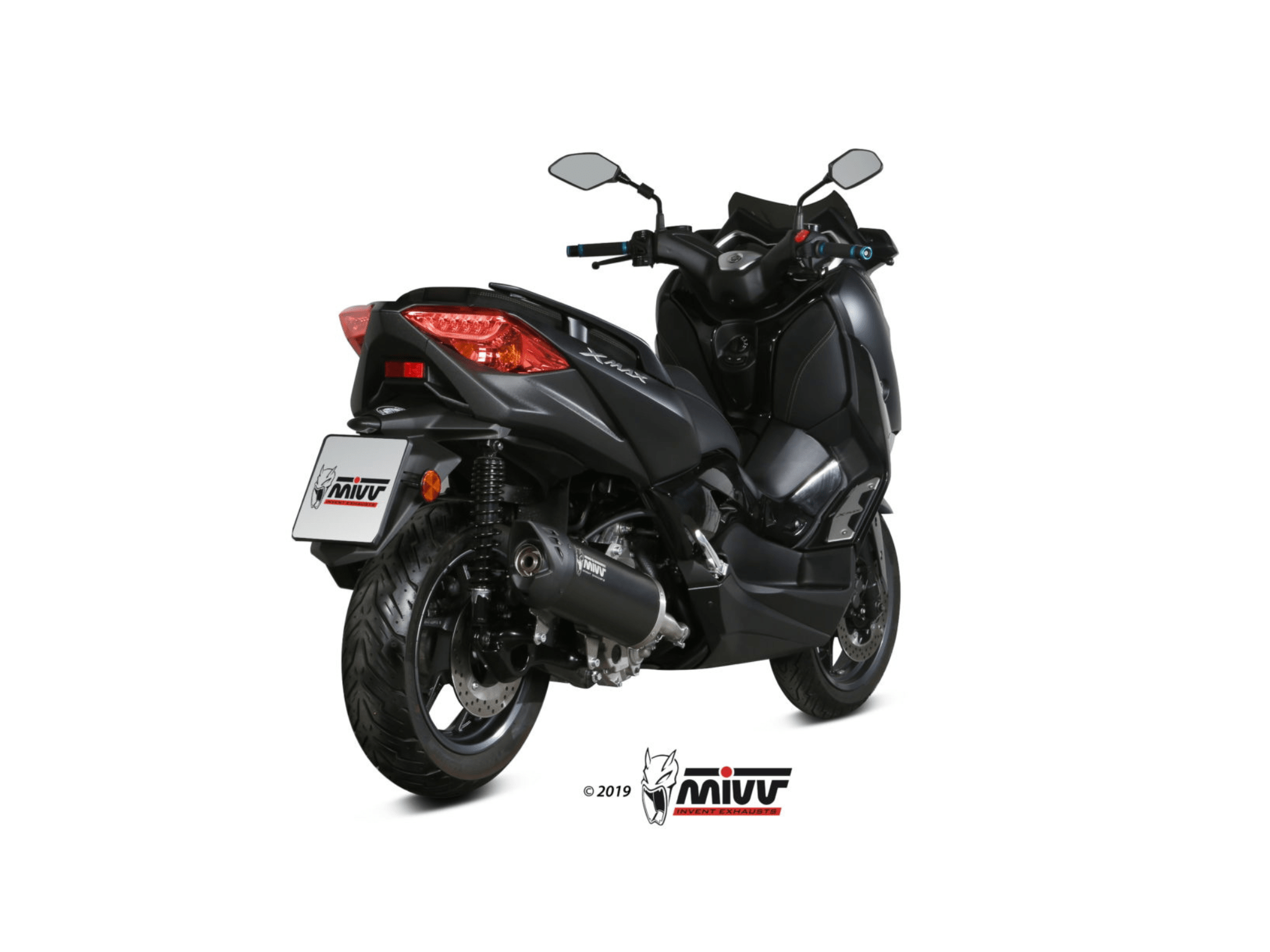 YAMAHA X-MAX 300 MIVV Exhaust MOVER Black Slip-On Silencer 2017-2020 - Slika 3