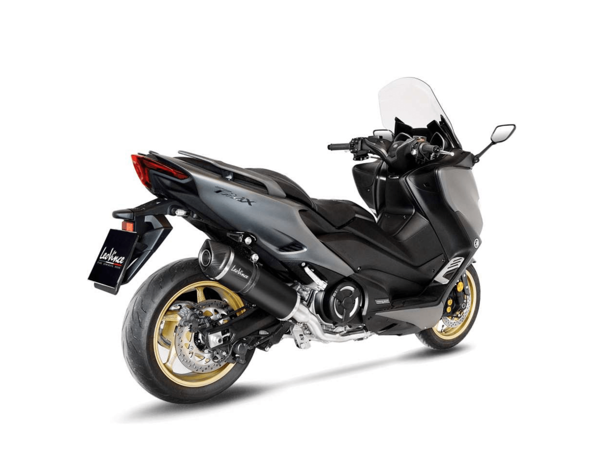 YAMAHA T-MAX 560 LeoVince Exhaust Complete Racing System with LV ONE EVO Black Silencer 2020-2024 - Slika 3