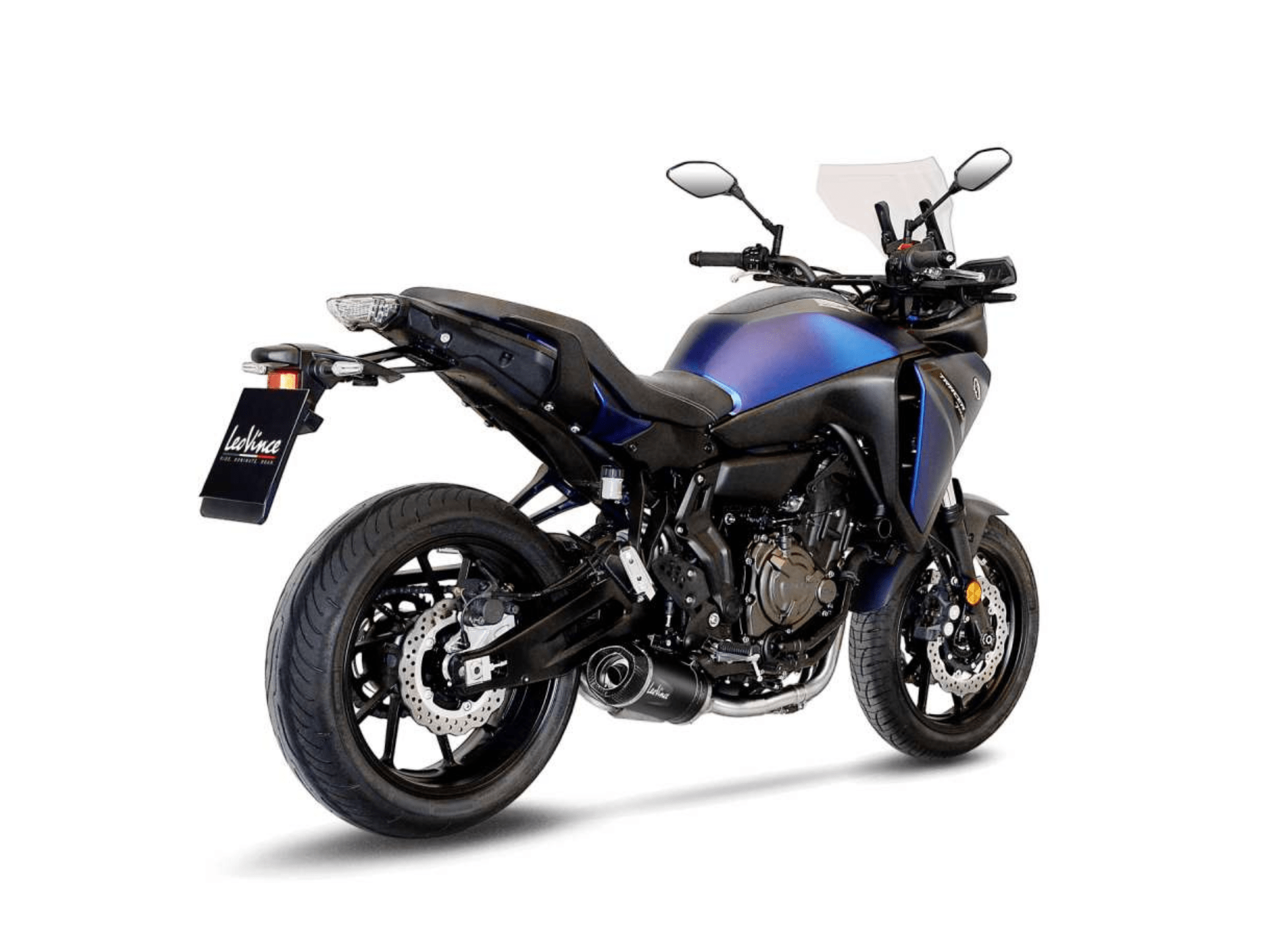 YAMAHA TRACER 7 GT LeoVince Exhaust Complete System with LV ONE EVO Black Silencer 2020-2024 - Slika 3