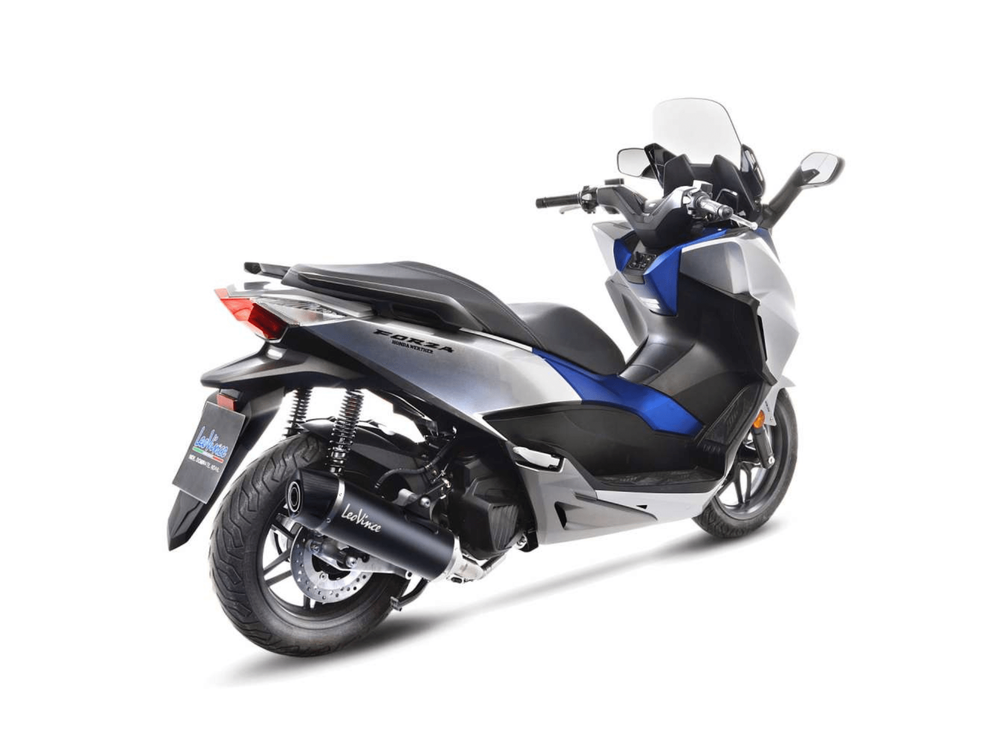 HONDA FORZA 125 LeoVince Exhaust Complete System with NERO Silencer 2017-2020 - immagine 3