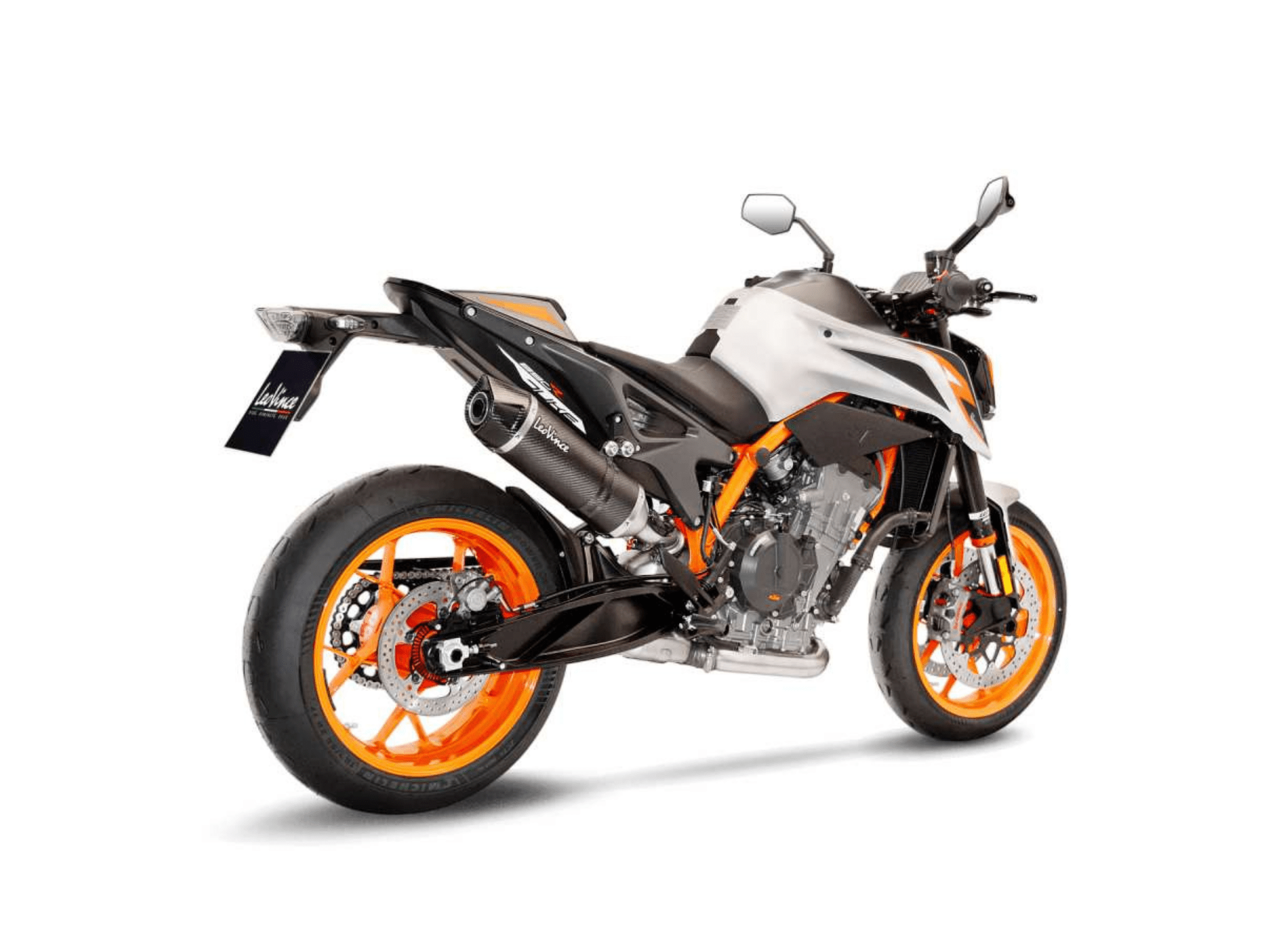 KTM 890 DUKE R LeoVince Exhaust LV ONE EVO Carbon Slip-On Silencers 2020-2023 - Image 3