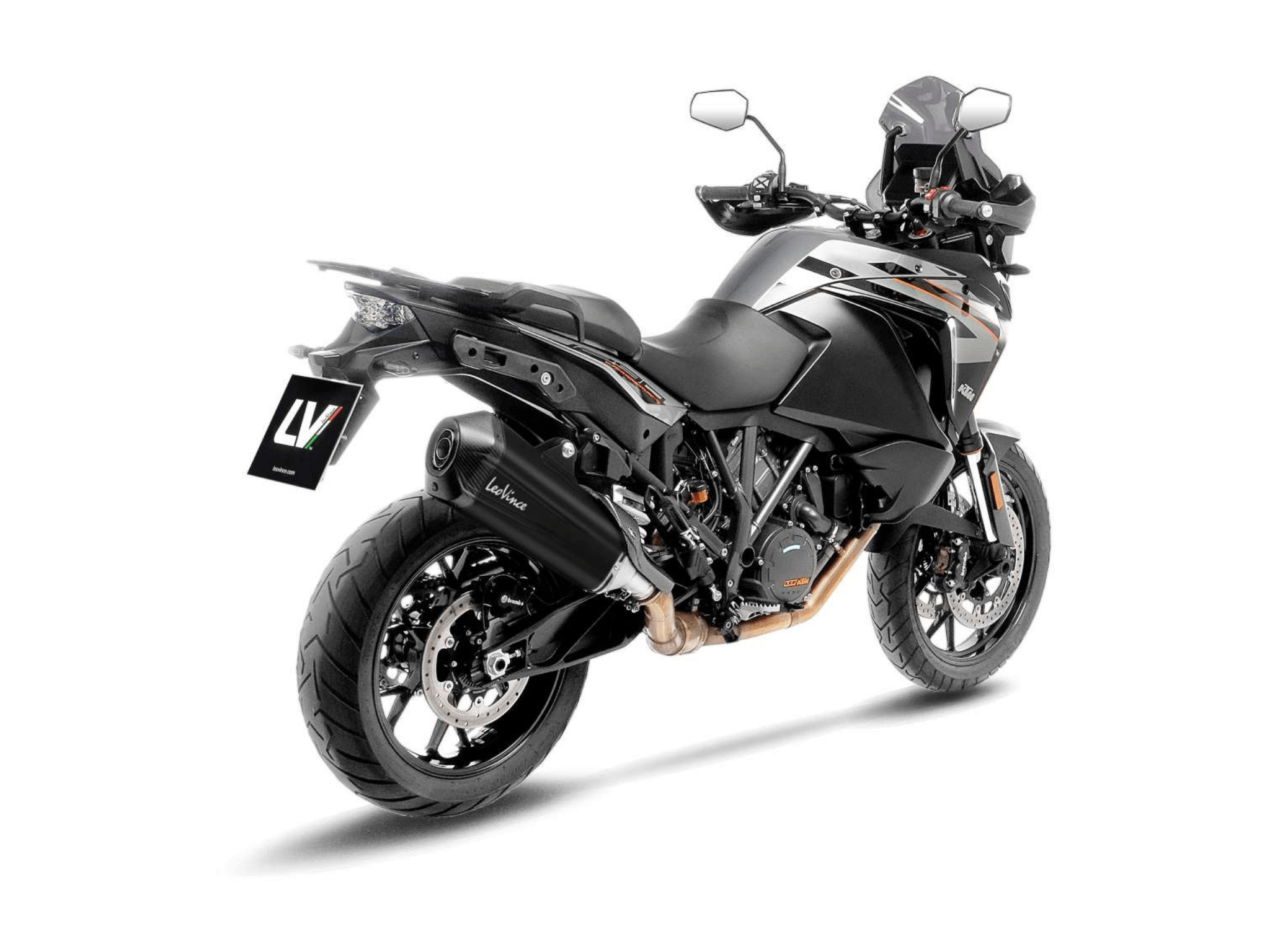 KTM 1050 ADVENTURE LeoVince Exhaust LV-12 R Black Slip-On Silencer 2015-2016 - Image 3