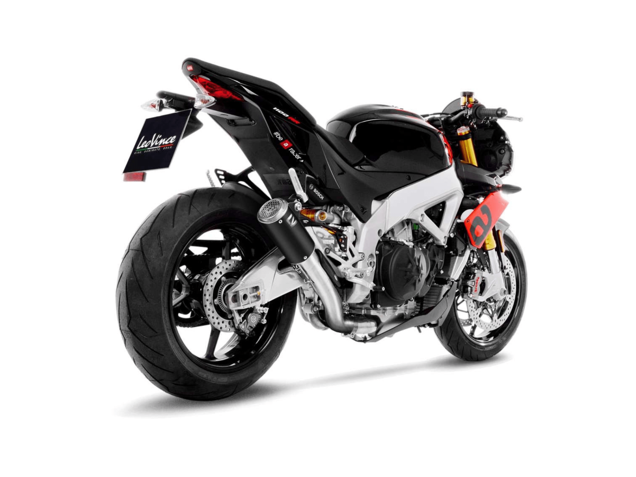 APRILIA TUONO V4 LeoVince Exhaust LV CORSA S Black Slip-On Silencer 2025-2026 - immagine 3