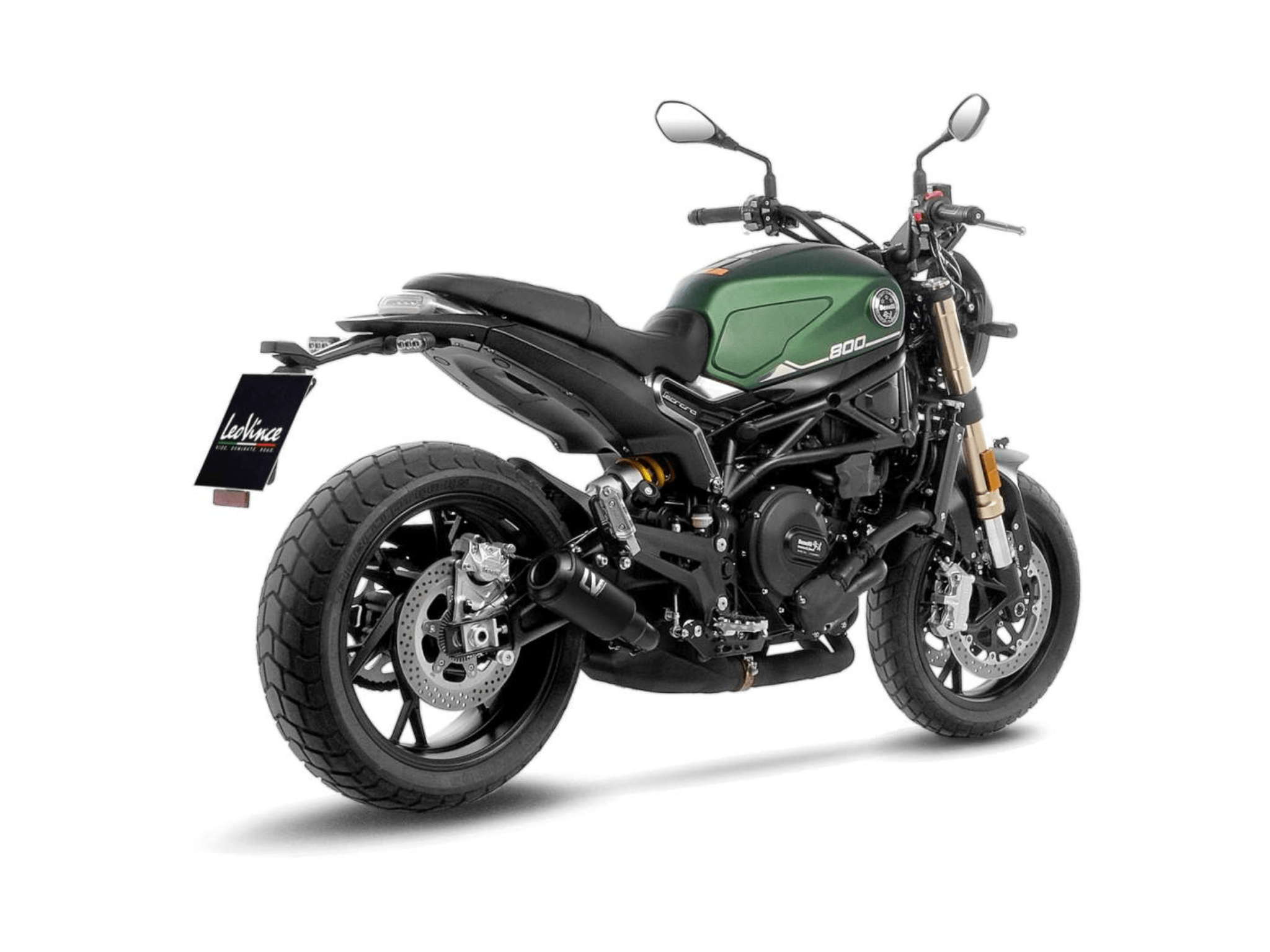 BENELLI LEONCINO 800 LeoVince Exhaust LV-10 Black Slip-On Silencer 2022-2024 - immagine 3