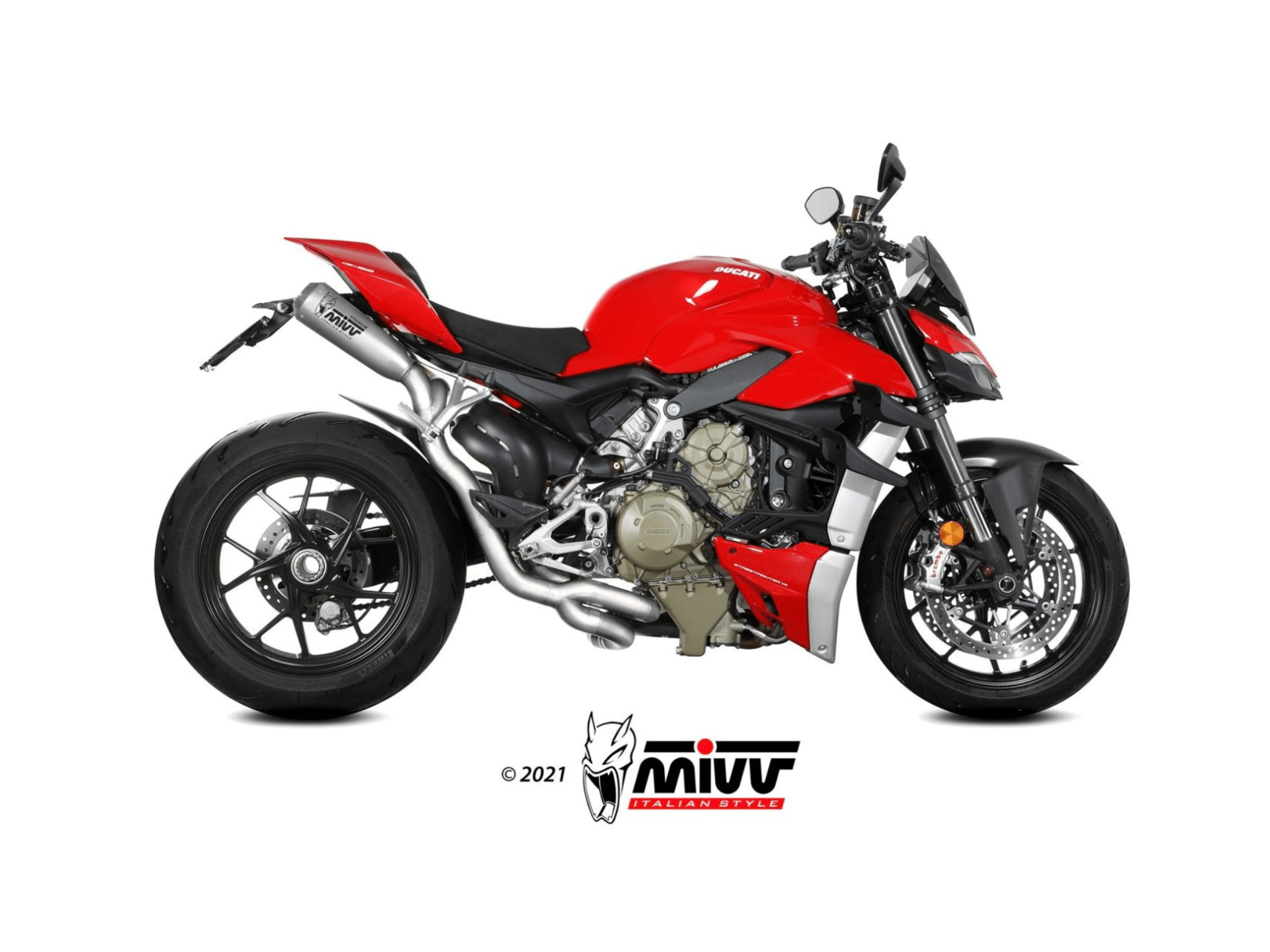 DUCATI STREETFIGHTER V4 MIVV Exhaust Complete Racing Titanium System 2020-2022 - immagine 2