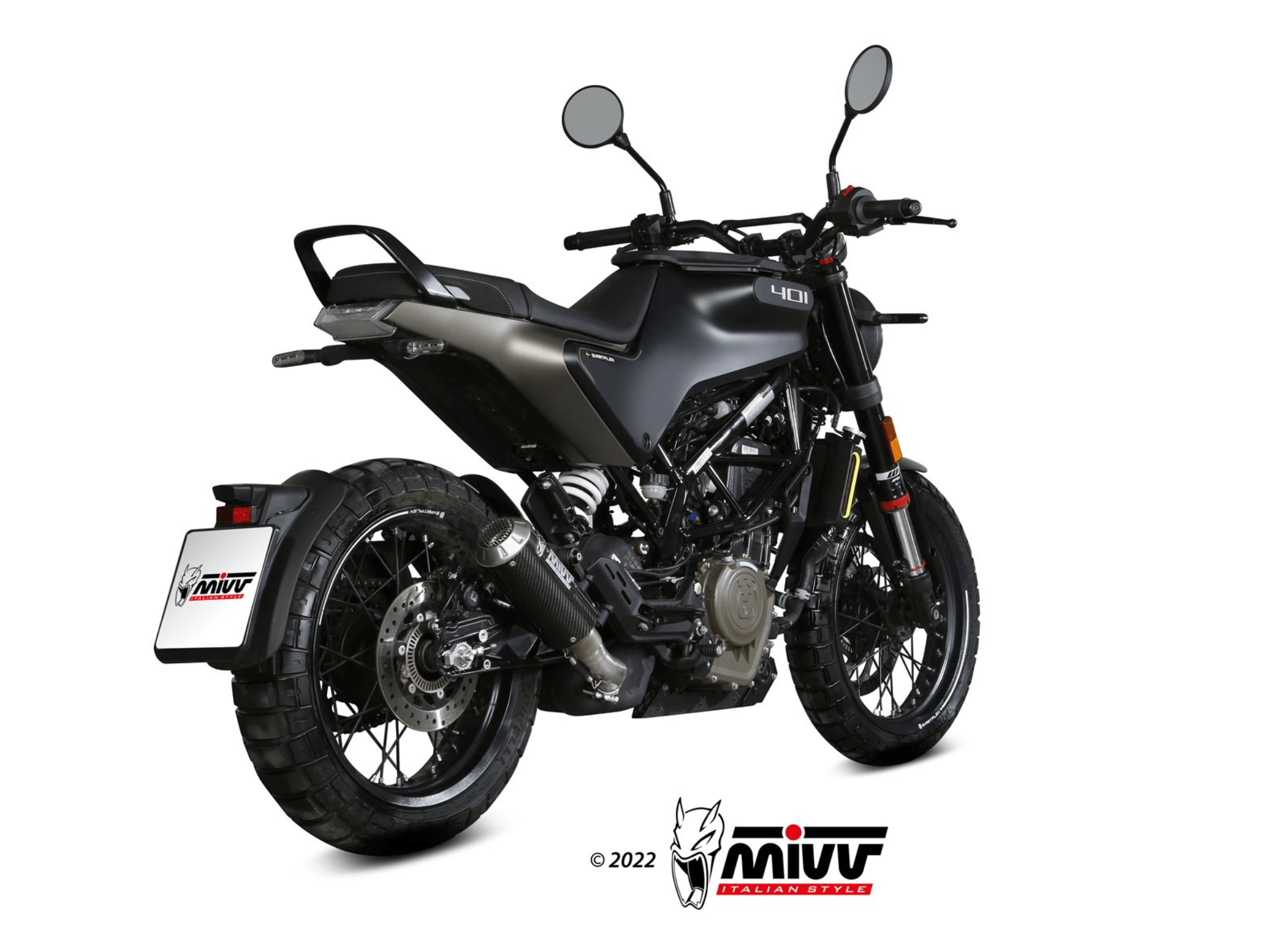 HUSQVARNA SVARTPILEN / VITPILEN 401 MIVV Exhaust MK3 Carbon Slip-On Silencer 2021-2023 - Image 3