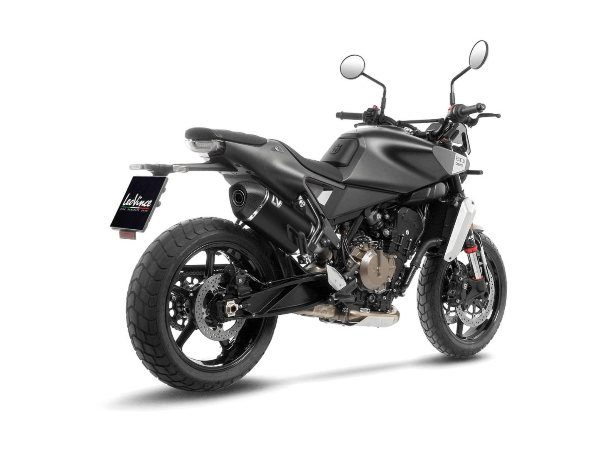 HUSQVARNA SVARTPILEN 801 LeoVince Exhaust LV-14 Black Slip-On Silencer 2024-2026 - Image 3