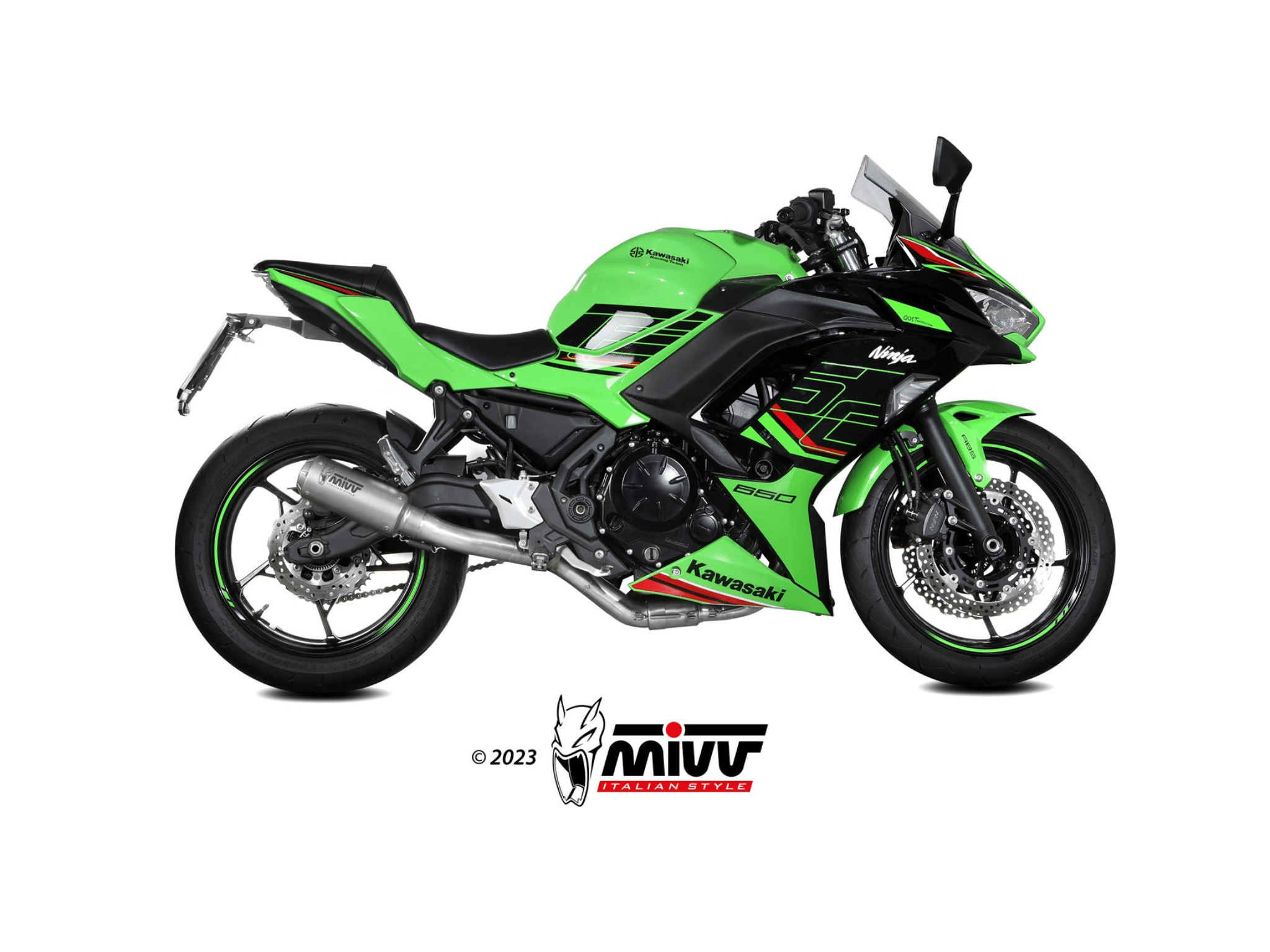 KAWASAKI NINJA 650 MIVV Exhaust Complete Racing System with MK3 Silencer 2024-2026 - Image 2
