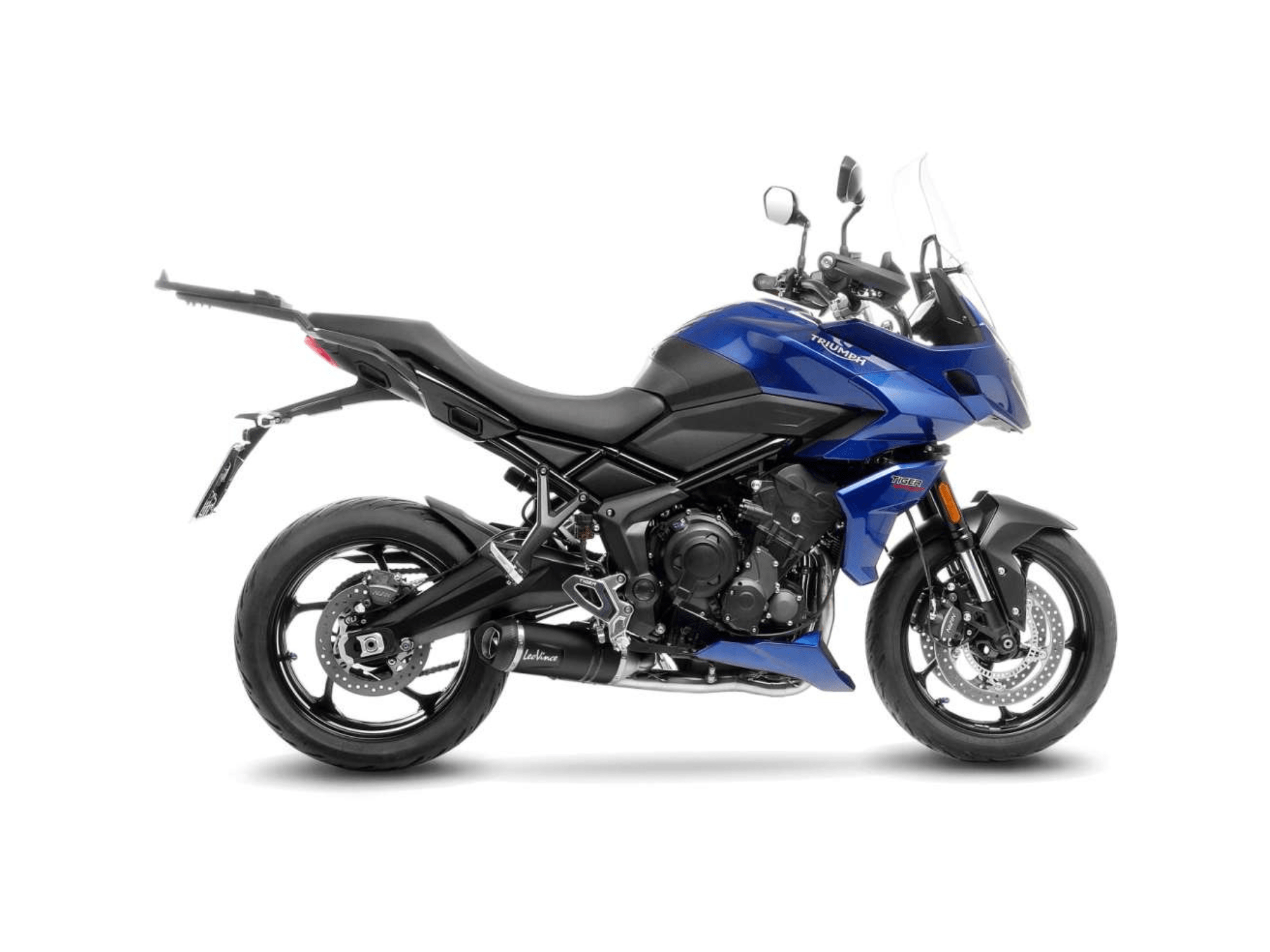 TRIUMPH TIGER SPORT 660 LeoVince Exhaust Complete System with LV ONE EVO BLACK Silencer 2022-2024 - immagine 2