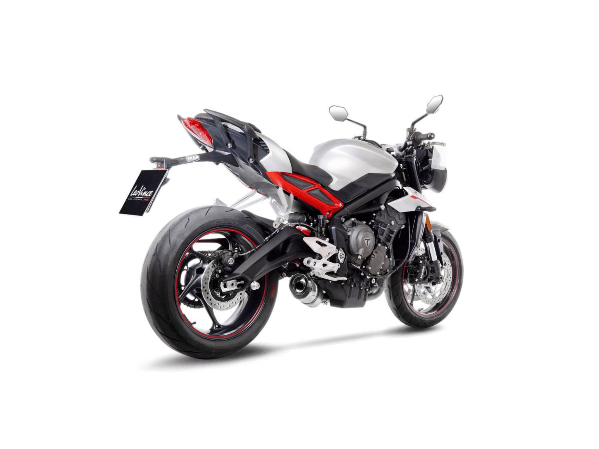 TRIUMPH STREET TRIPLE 765 R LeoVince Exhaust LV ONE EVO Slip-On Silencer 2017-2022 - immagine 3
