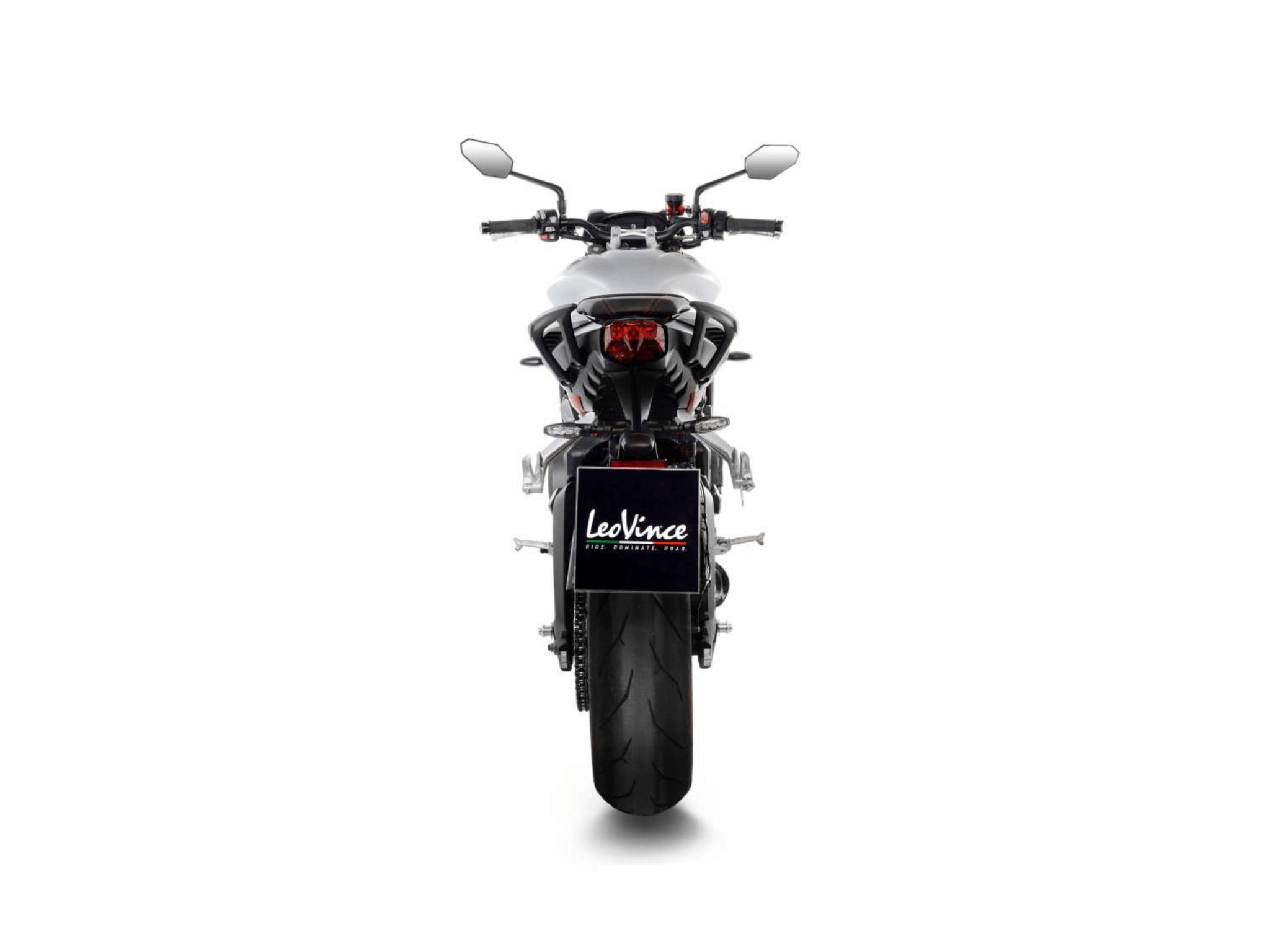 TRIUMPH STREET TRIPLE 765 R LeoVince Exhaust LV ONE EVO Slip-On Silencer 2017-2022 - immagine 4