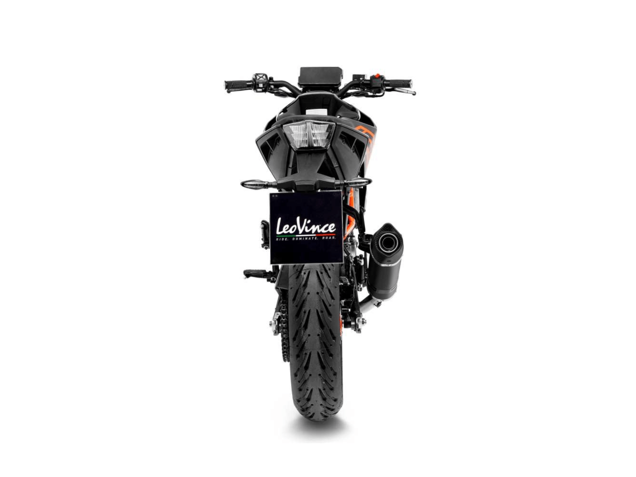 KTM 125 DUKE LeoVince Exhaust LV ONE EVO Black Slip-On Silencer 2021-2023 - Slika 4