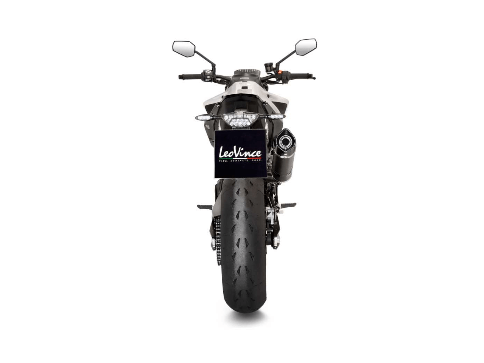 KTM 890 DUKE R LeoVince Exhaust LV ONE EVO Carbon Slip-On Silencers 2020-2023 - Image 4