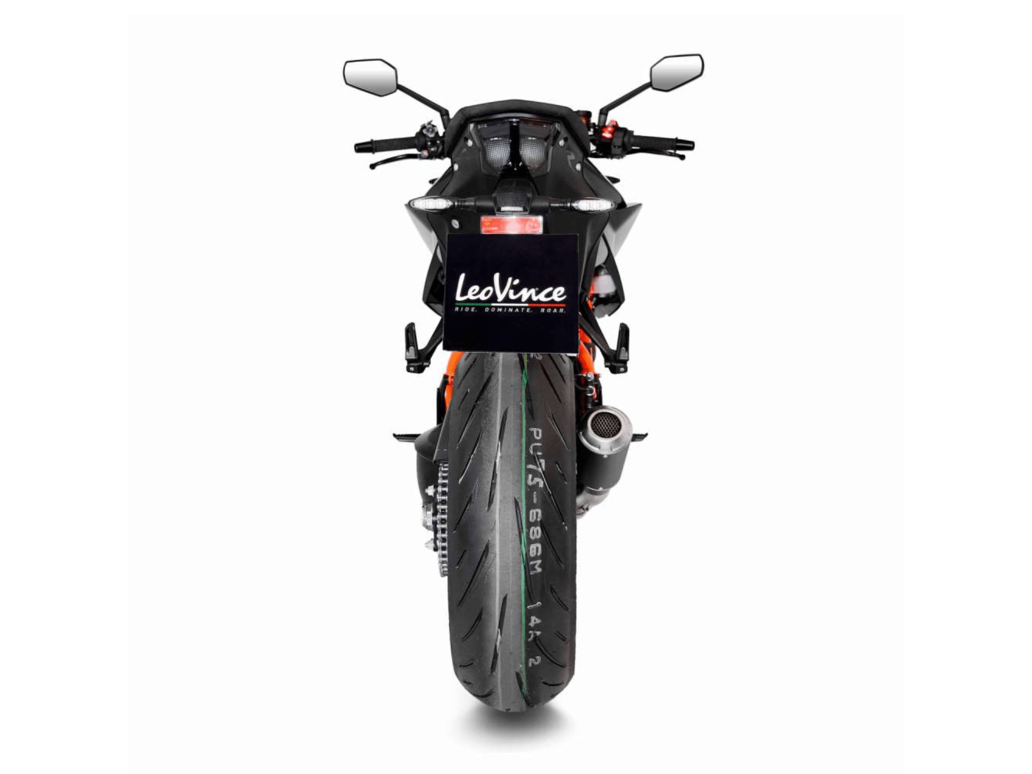 KTM 1290 SUPERDUKE R LeoVince Exhaust LV-10 Black Slip-On Silencer 2021-2023 - Image 4