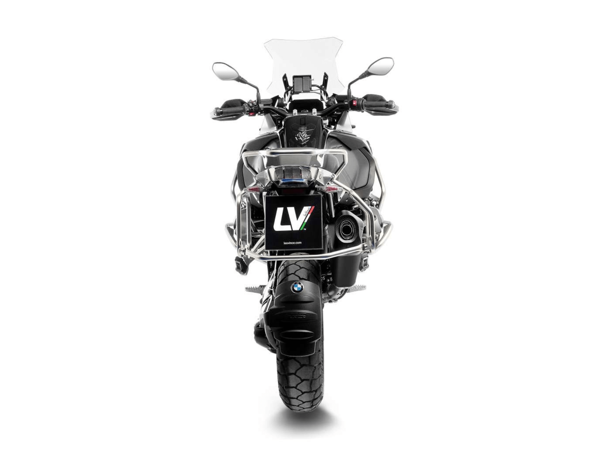 BMW R 1200 GS ADVENTURE LeoVince Exhaust LV-12 R Black Slip-On Silencer 2017-2018 - Image 4