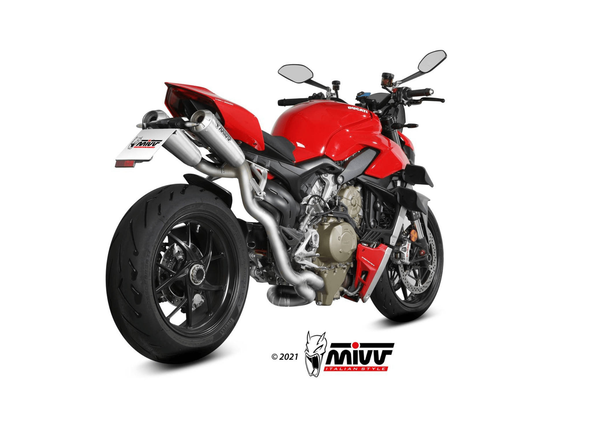 DUCATI STREETFIGHTER V4 MIVV Exhaust Complete Racing Titanium System 2020-2022 - immagine 3