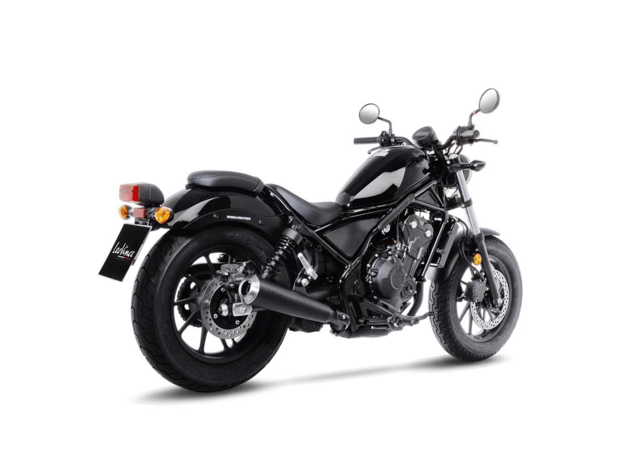 HONDA CMX 500 REBEL LeoVince Exhaust CLASSIC RACER Black Slip-On Silencer 2017-2024 - Slika 3