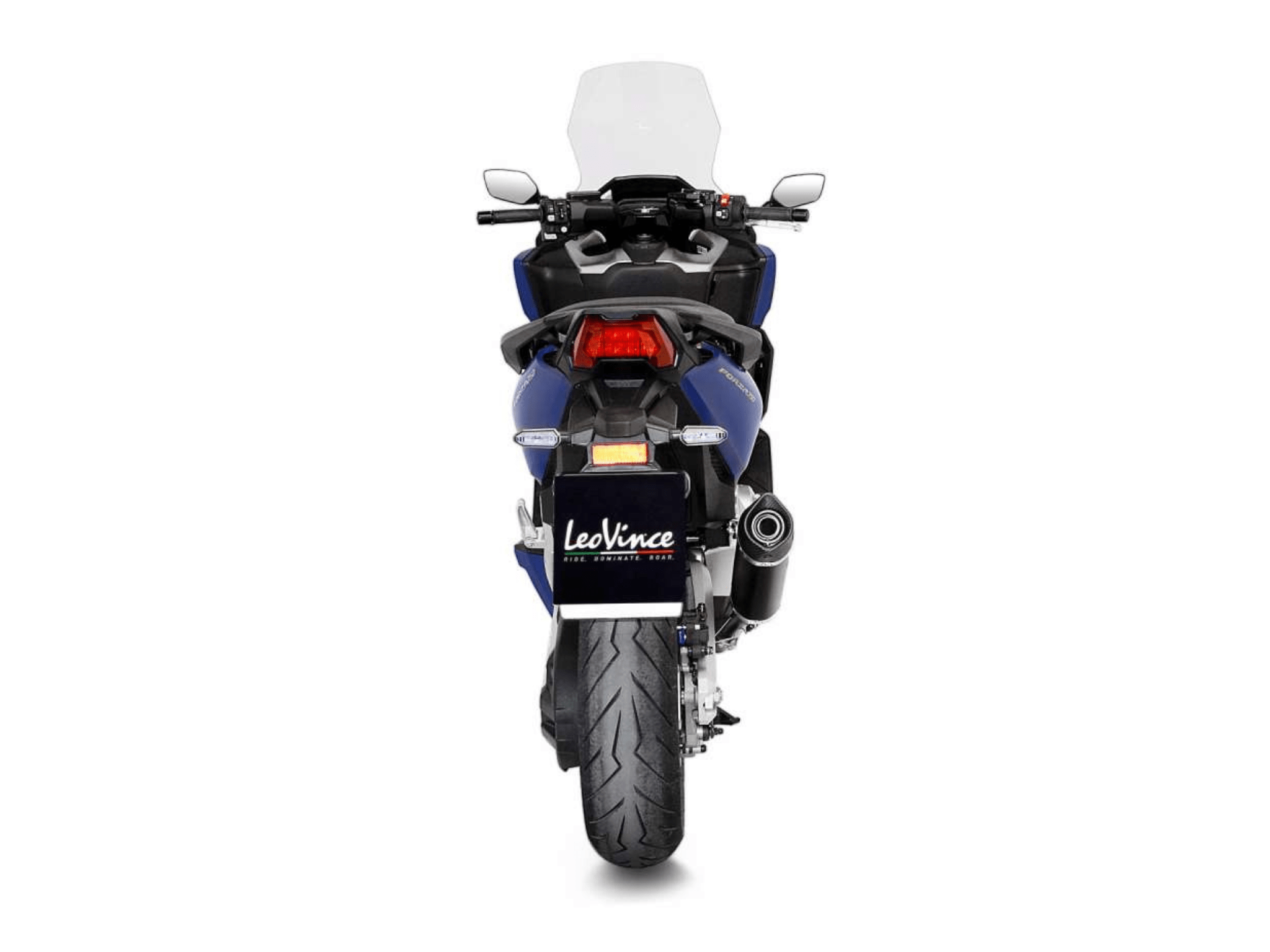 HONDA FORZA 750 LeoVince Exhaust NERO Slip-On Silencer 2021-2024 - immagine 4