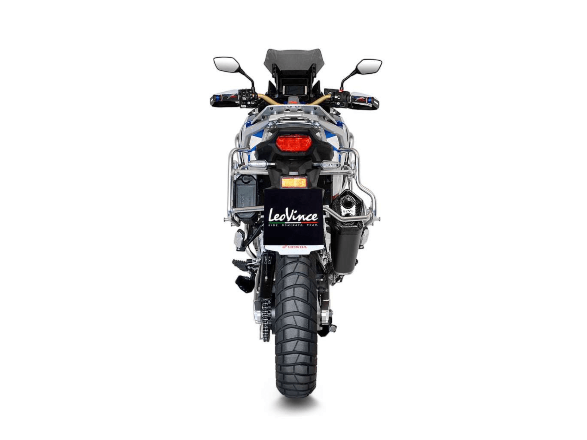 HONDA CRF 1100 L AFRICA TWIN ADV SPORTS LeoVince Exhaust LV-12 Black Slip-On Silencer 2020-2023 - Slika 4