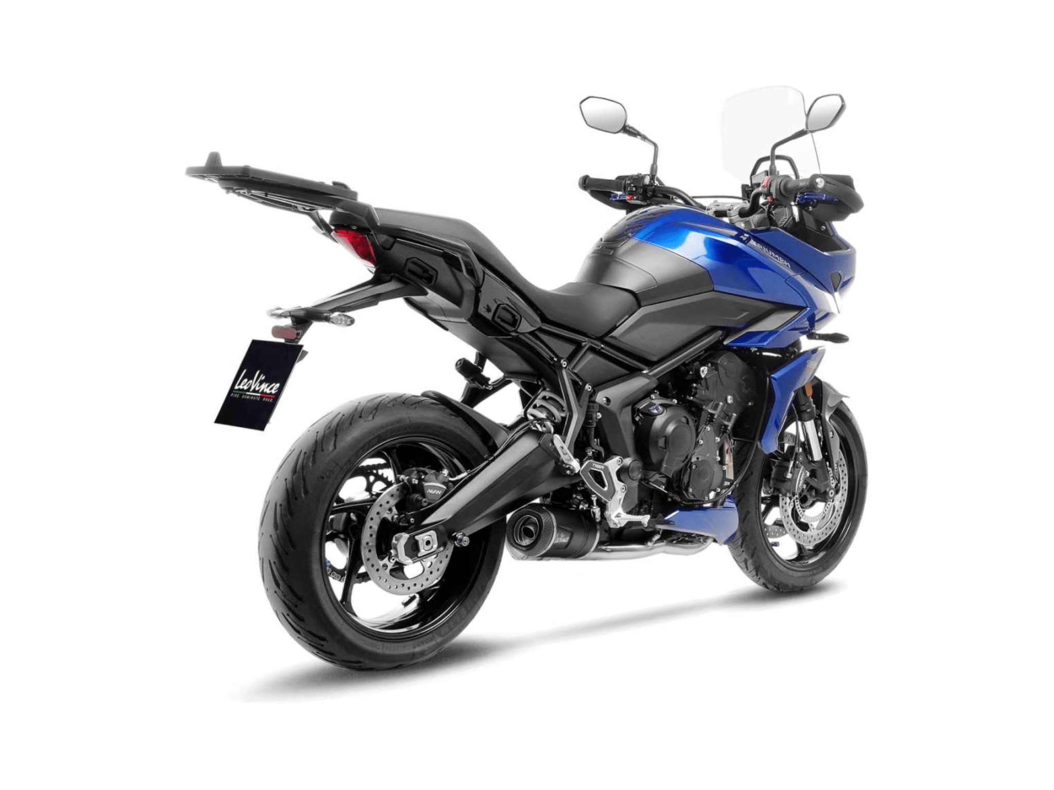 TRIUMPH TIGER SPORT 660 LeoVince Exhaust Complete System with LV ONE EVO BLACK Silencer 2022-2024 - immagine 3